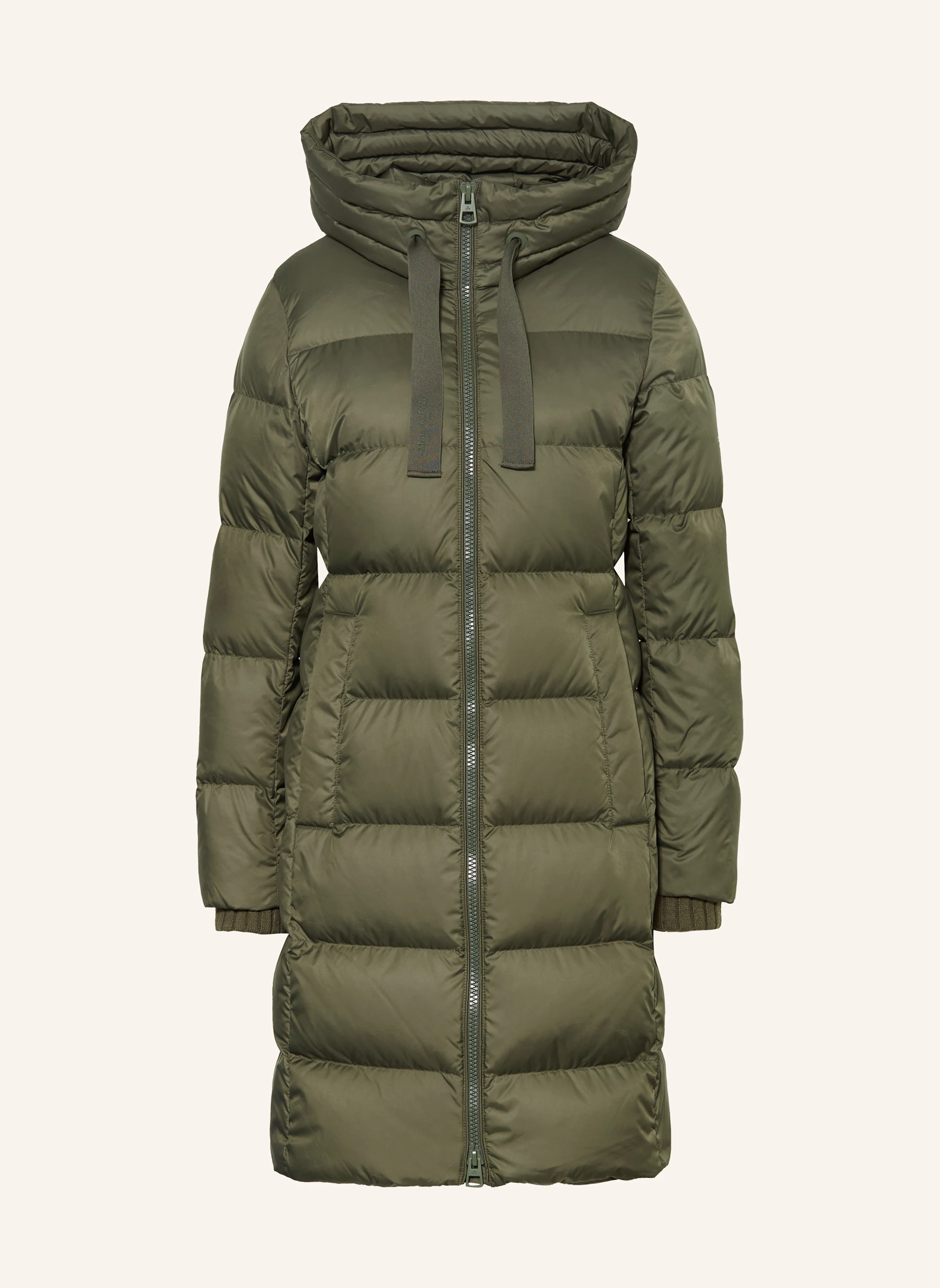 Hood Marco Polo Daunenjacke Damen Oliv Jacke Marco Polo