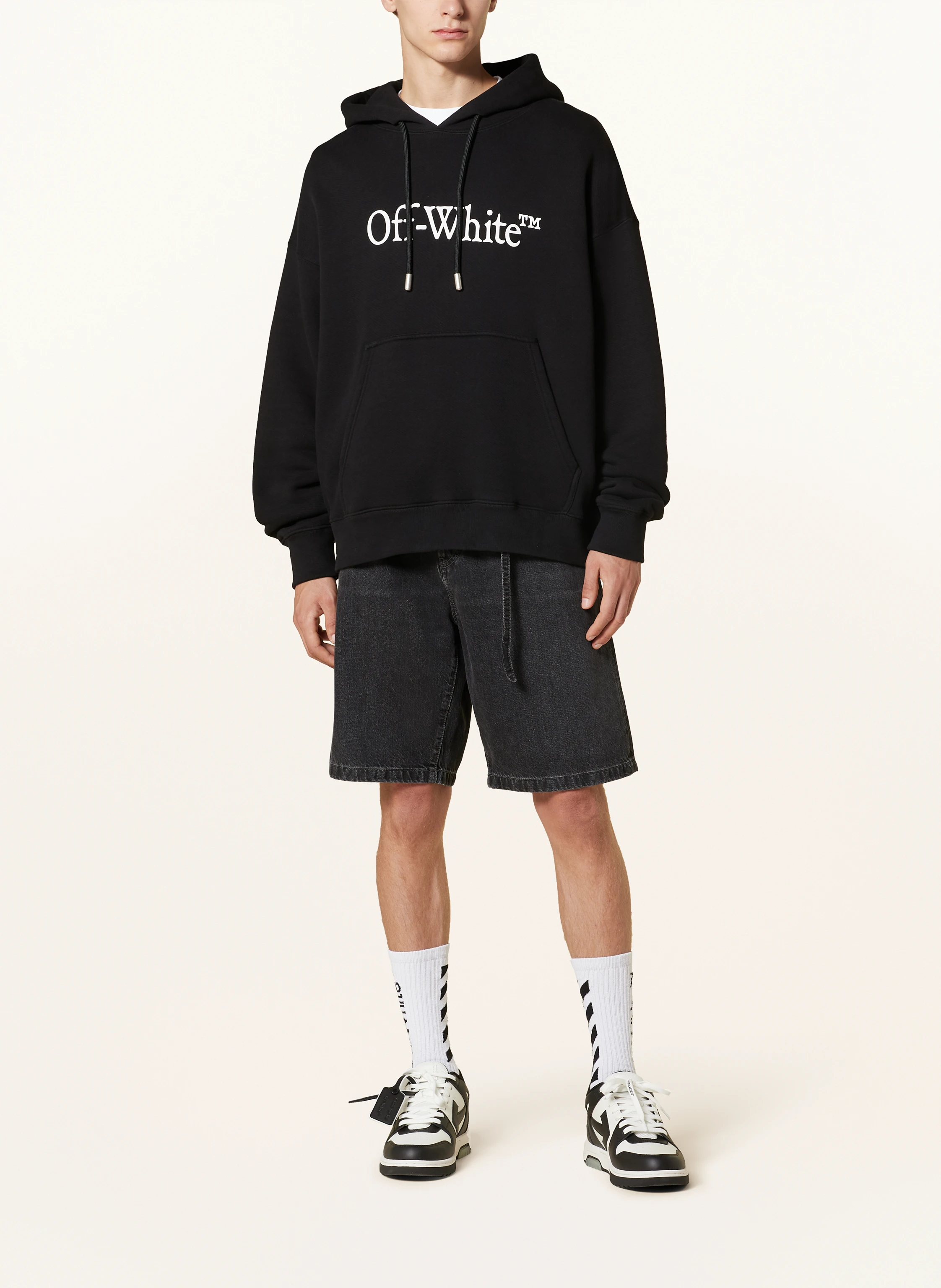 Off-White Hoodie BIG BOOKISH in black
