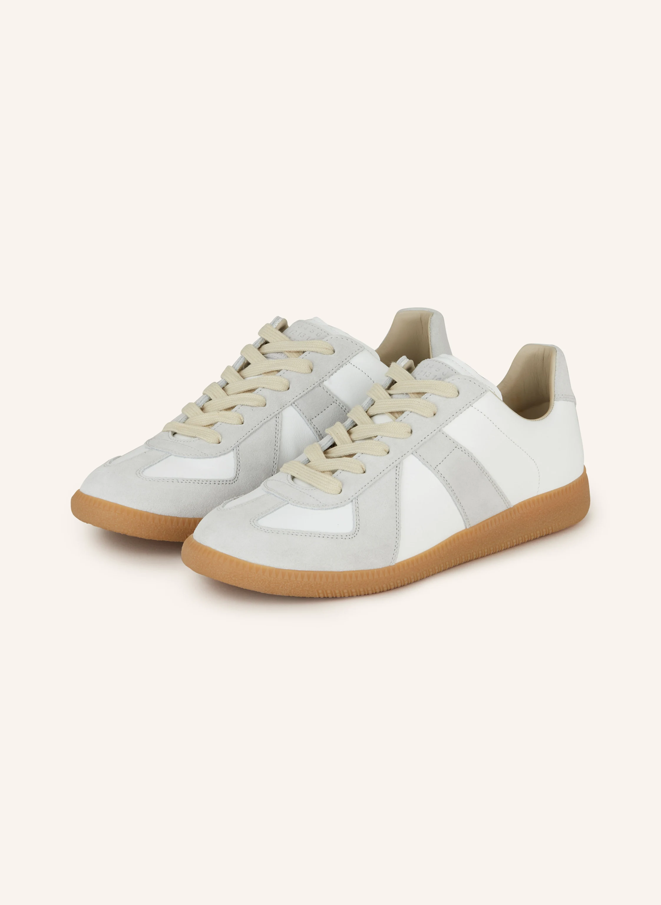 Maison Margiela Adidași REPLICA în alb / gri deschis