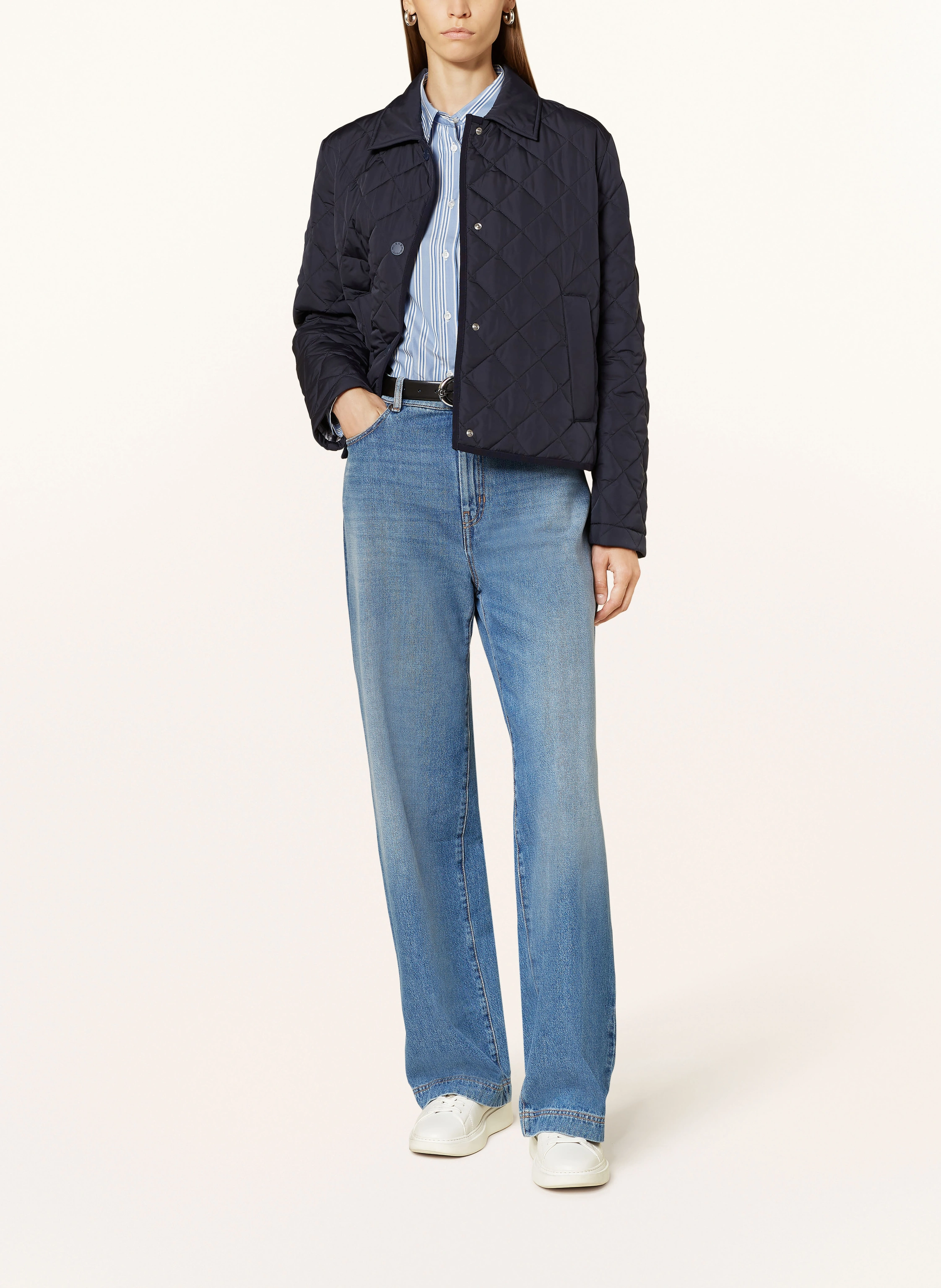 WEEKEND Max Mara VADIER quilted jacket in dark blue