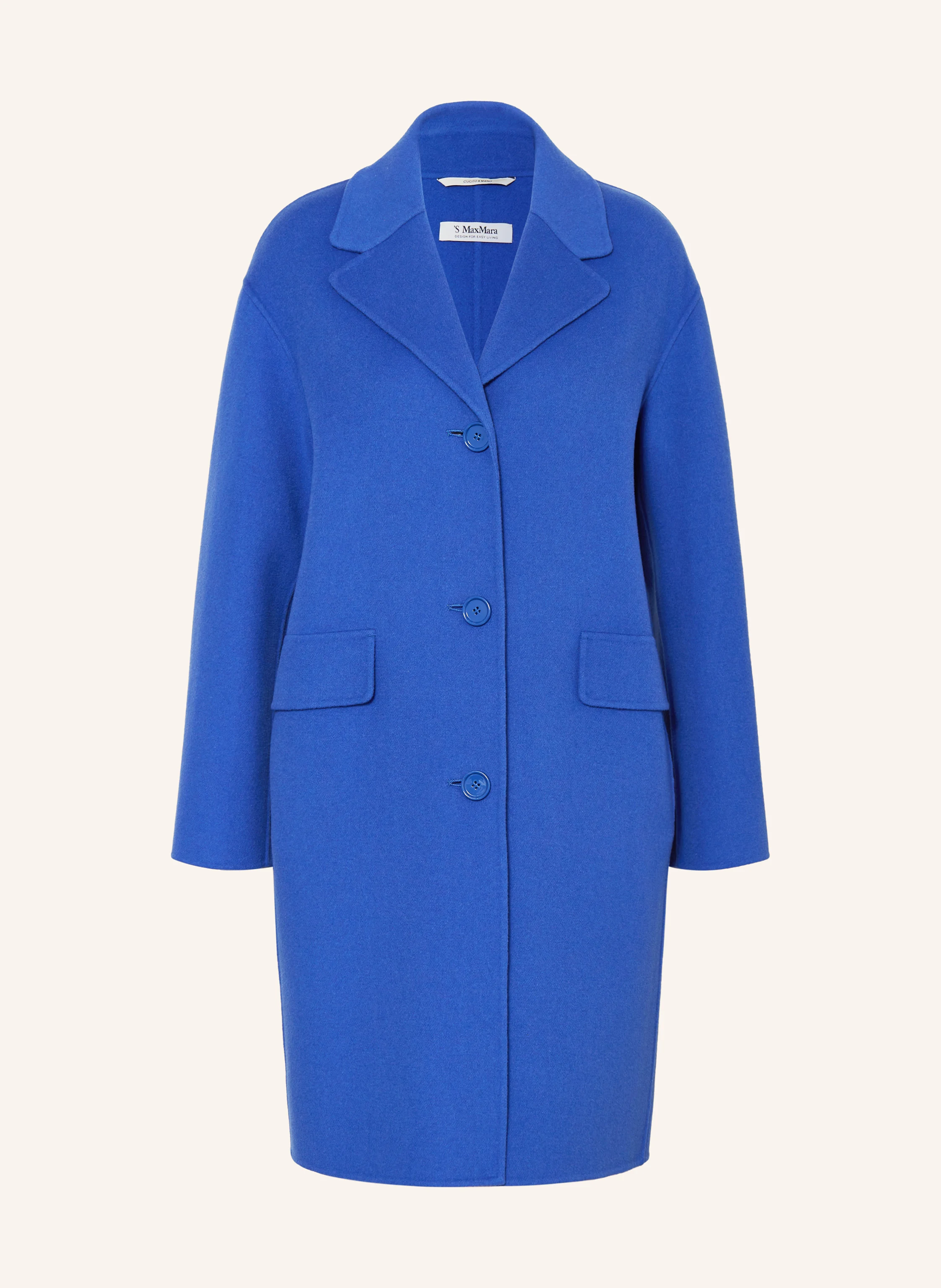 S Max Mara Wool coat CIELO in blue