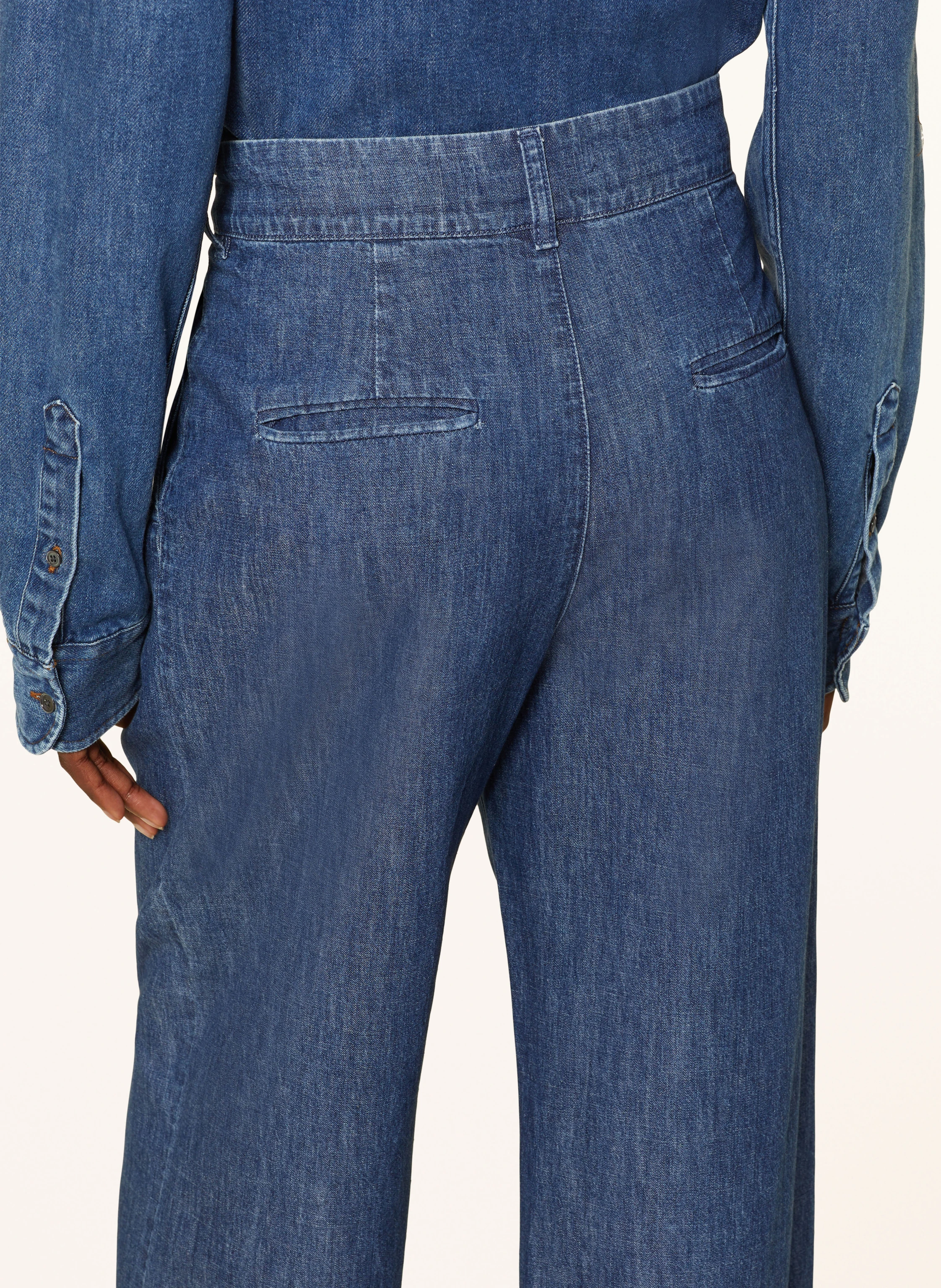 S Max Mara Wide leg trousers ESORDIO in denim look in 002