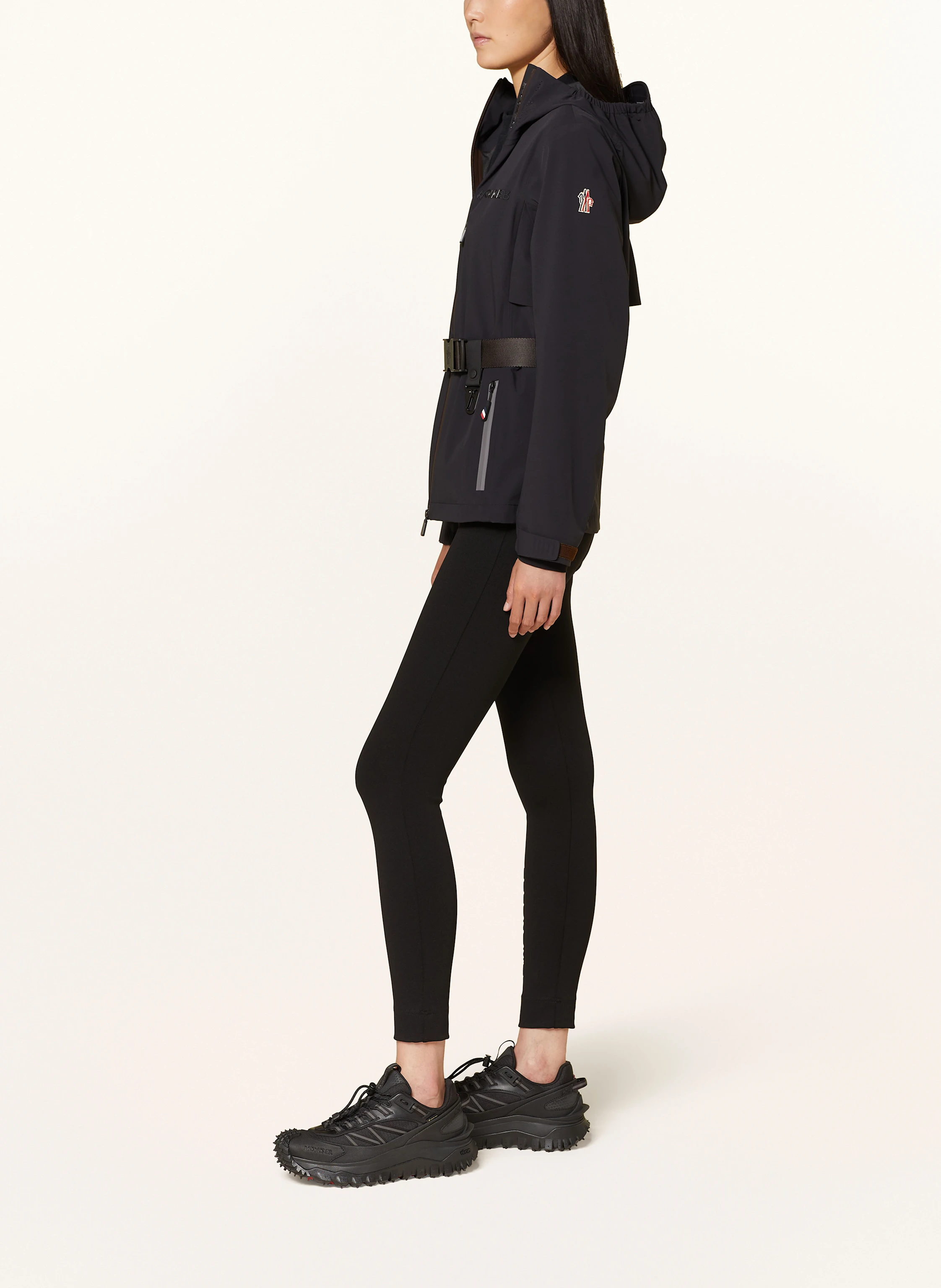 MONCLER GRENOBLE FEX hardshell jacket in black