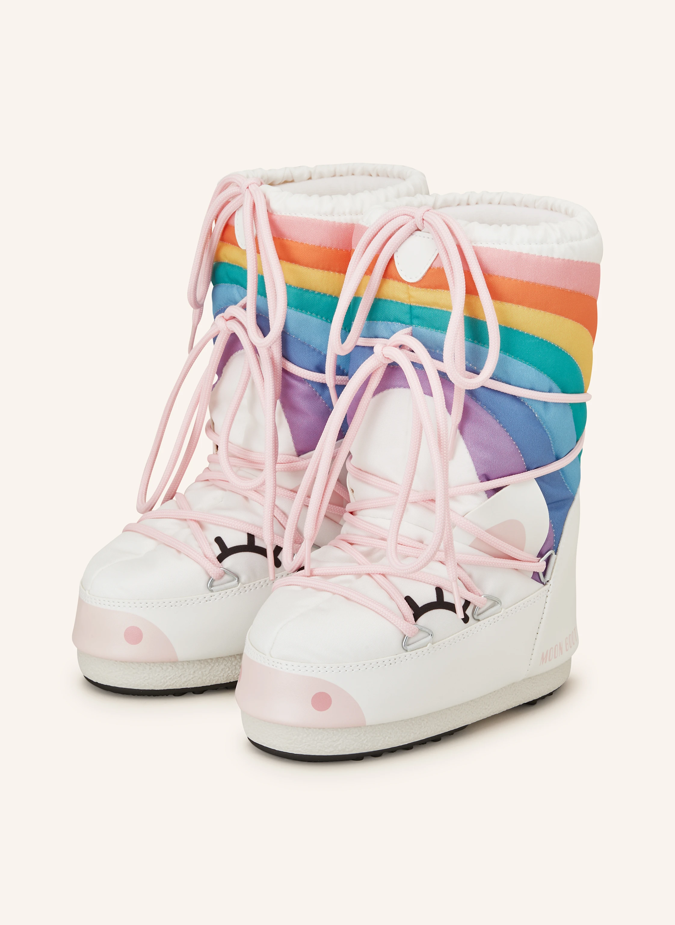 MOON BOOT Moon Boots ICON UNICORN in white/ light blue/ light pink