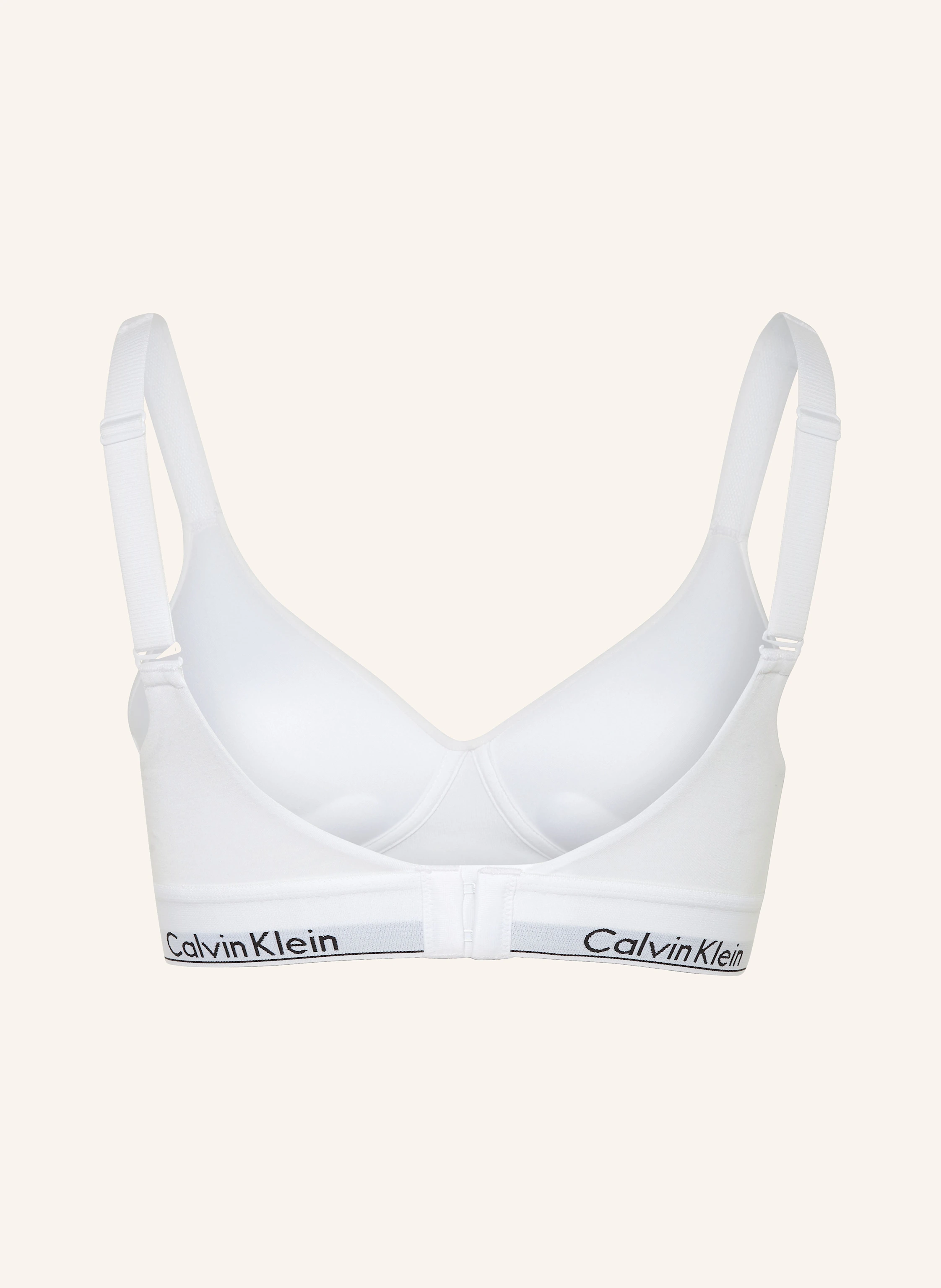 Calvin Klein ICON COTTON MODAL push-up bra in white - Main Image