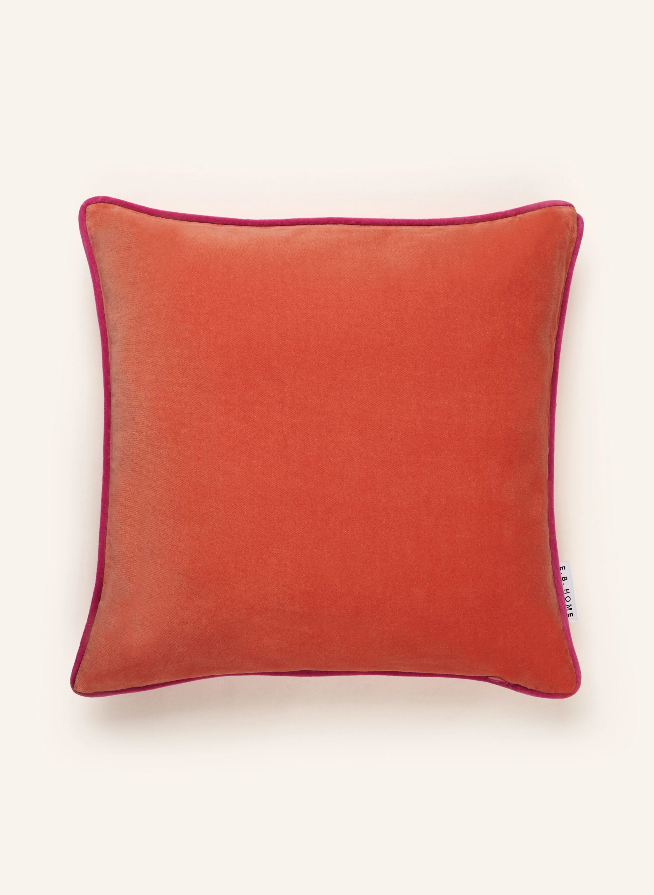 EB HOME Dekokissen aus Samt in orange