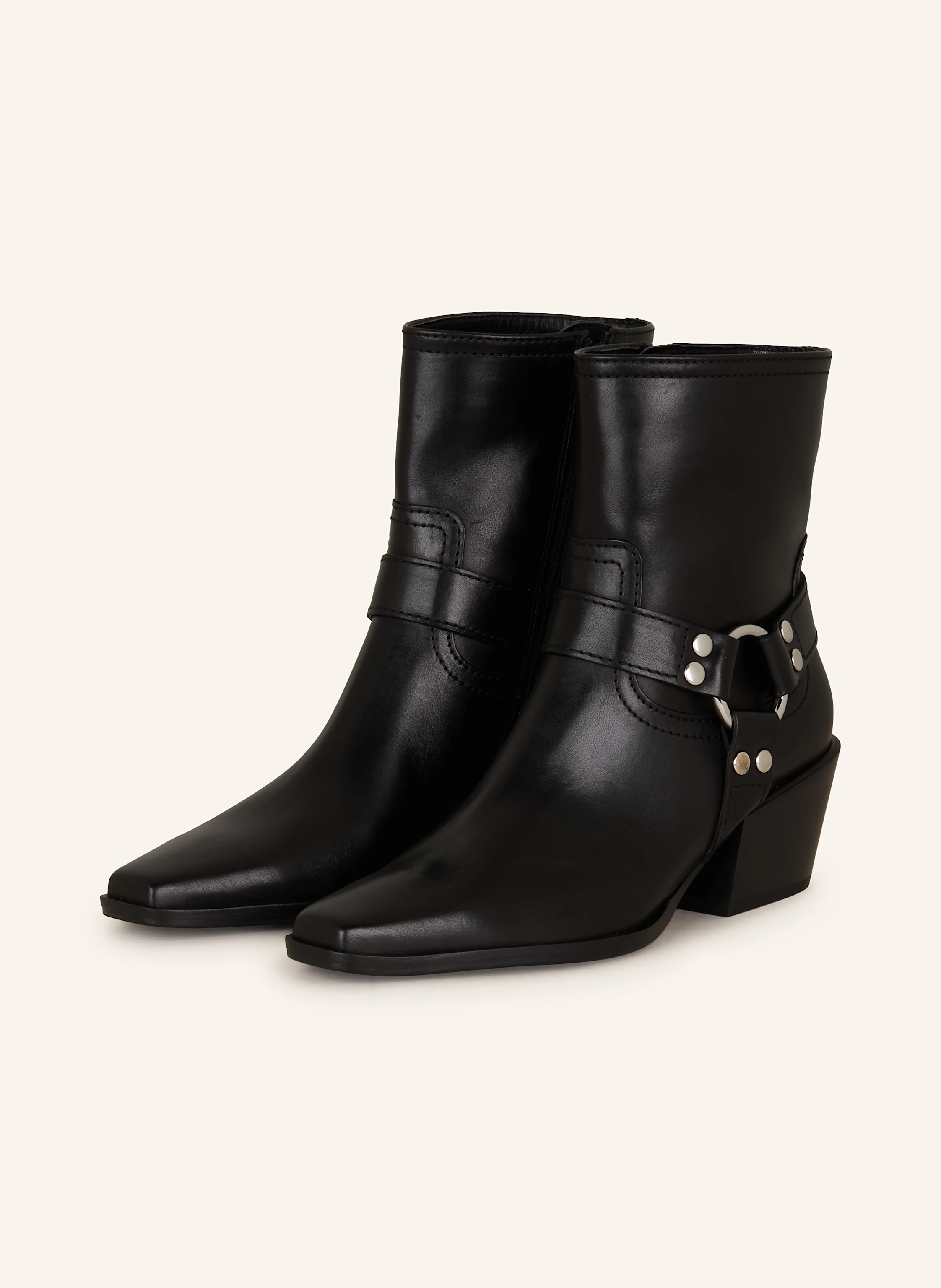 KENNEL SCHMENGER Biker-Boots ZIA mit Nieten in schwarz