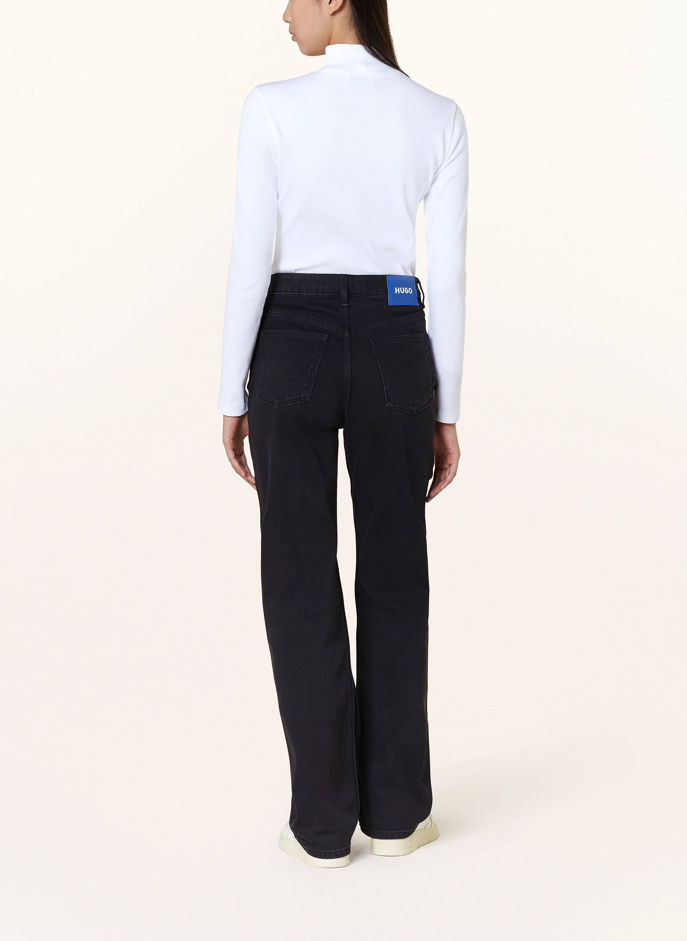 HUGO Long sleeve shirt EASY: WHITE