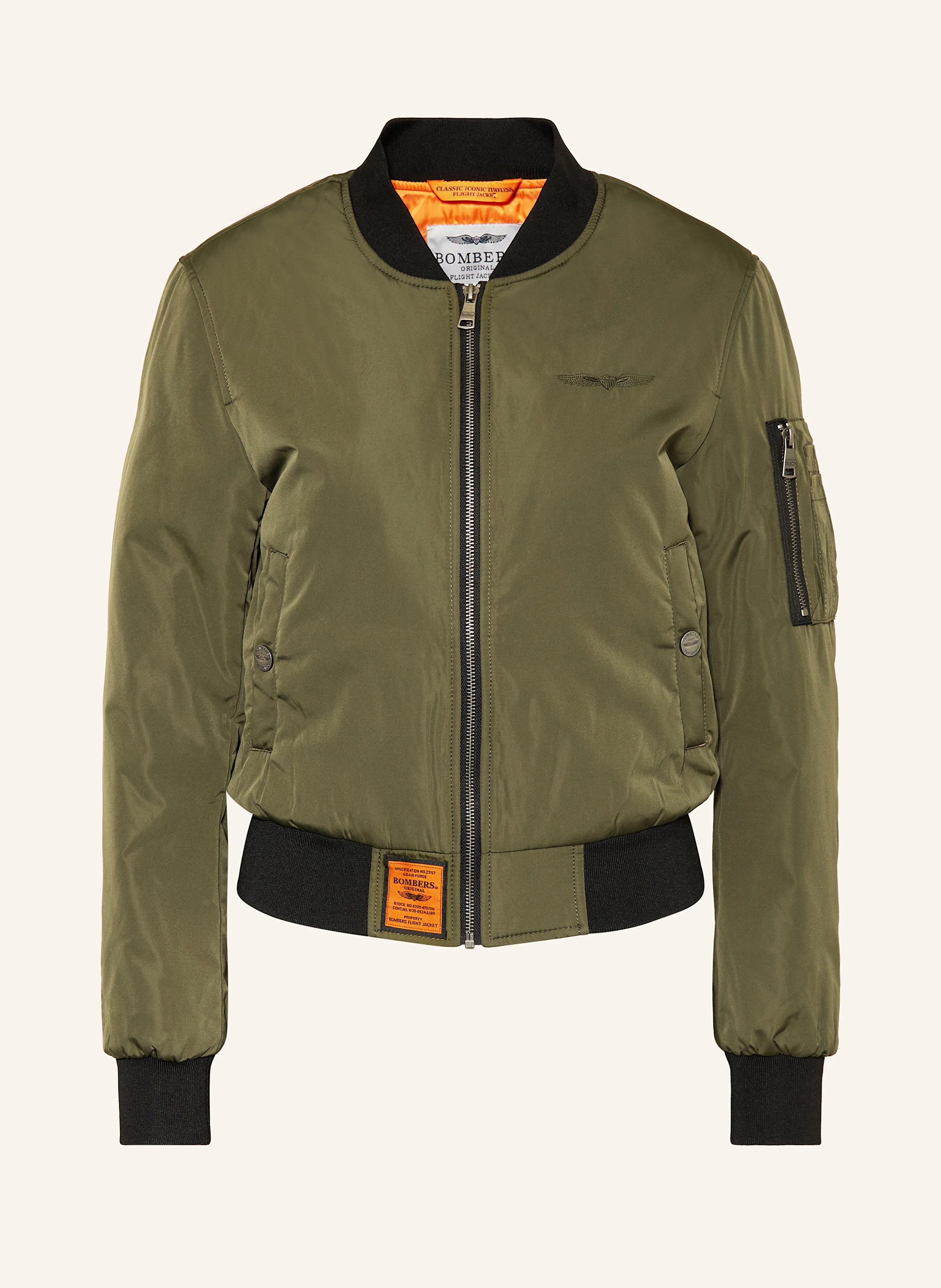 BOMBERS ORIGINAL Bomber jacket in khaki