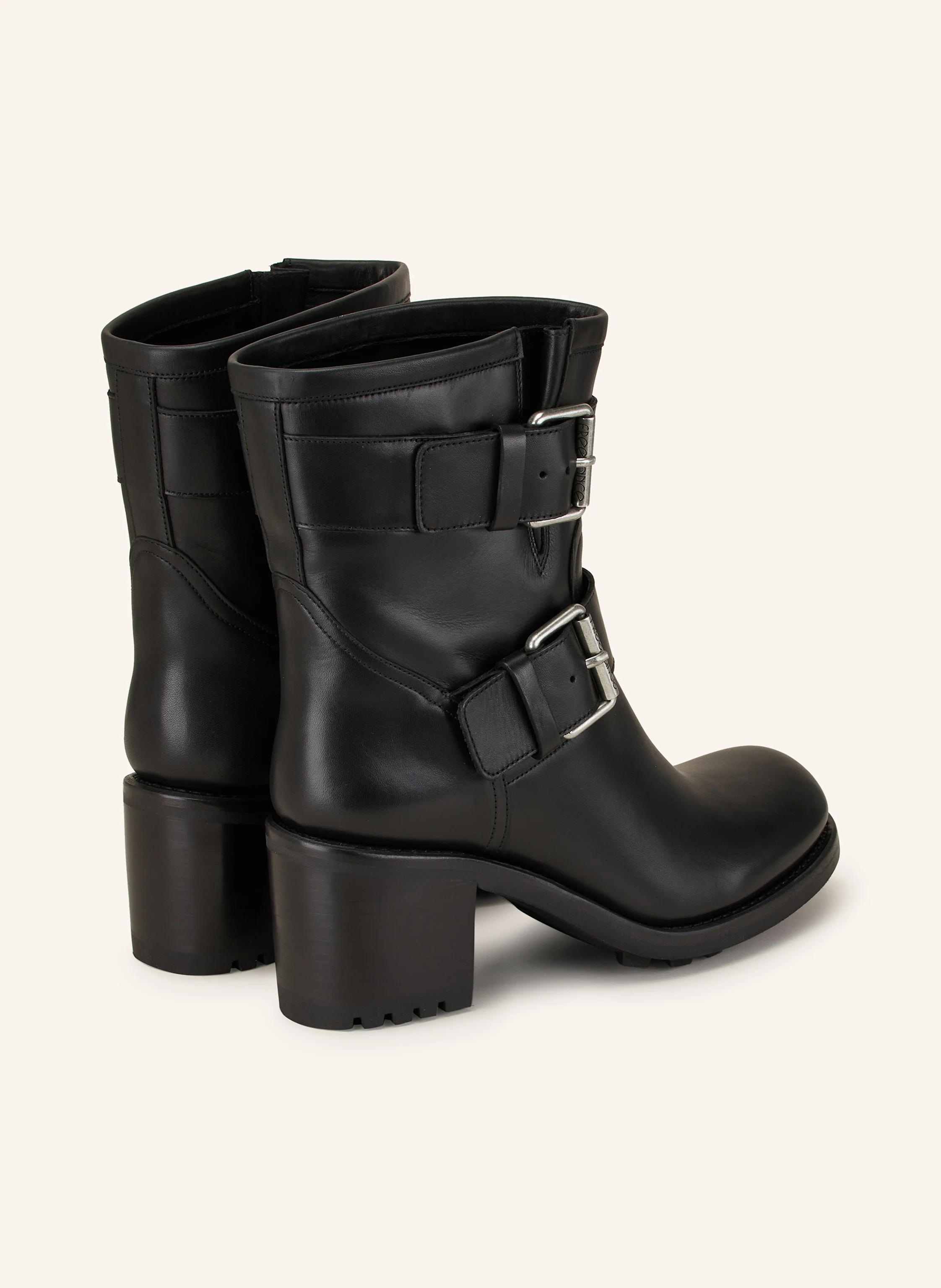 Biker Bottines Femme Free Lance Free Lance, Biker Boots In Grey