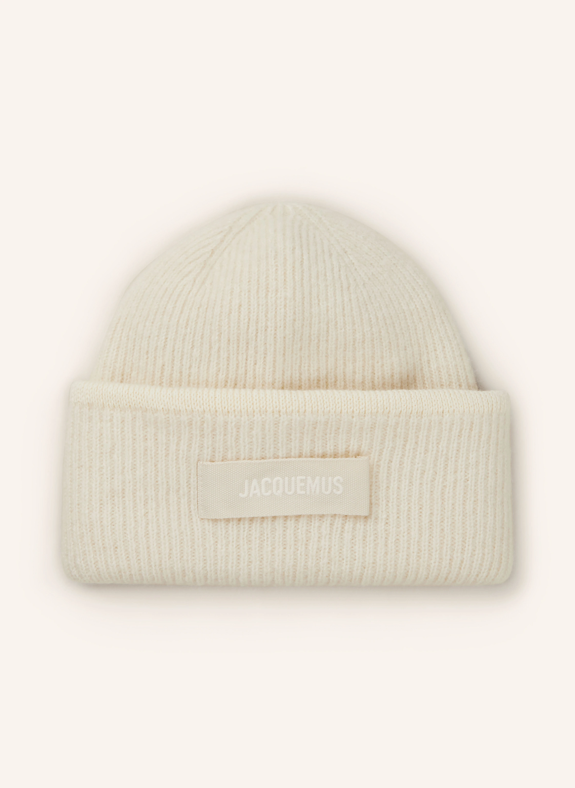 JACQUEMUS Hat LE BONNET GROS GRAIN with alpaca: ECRU