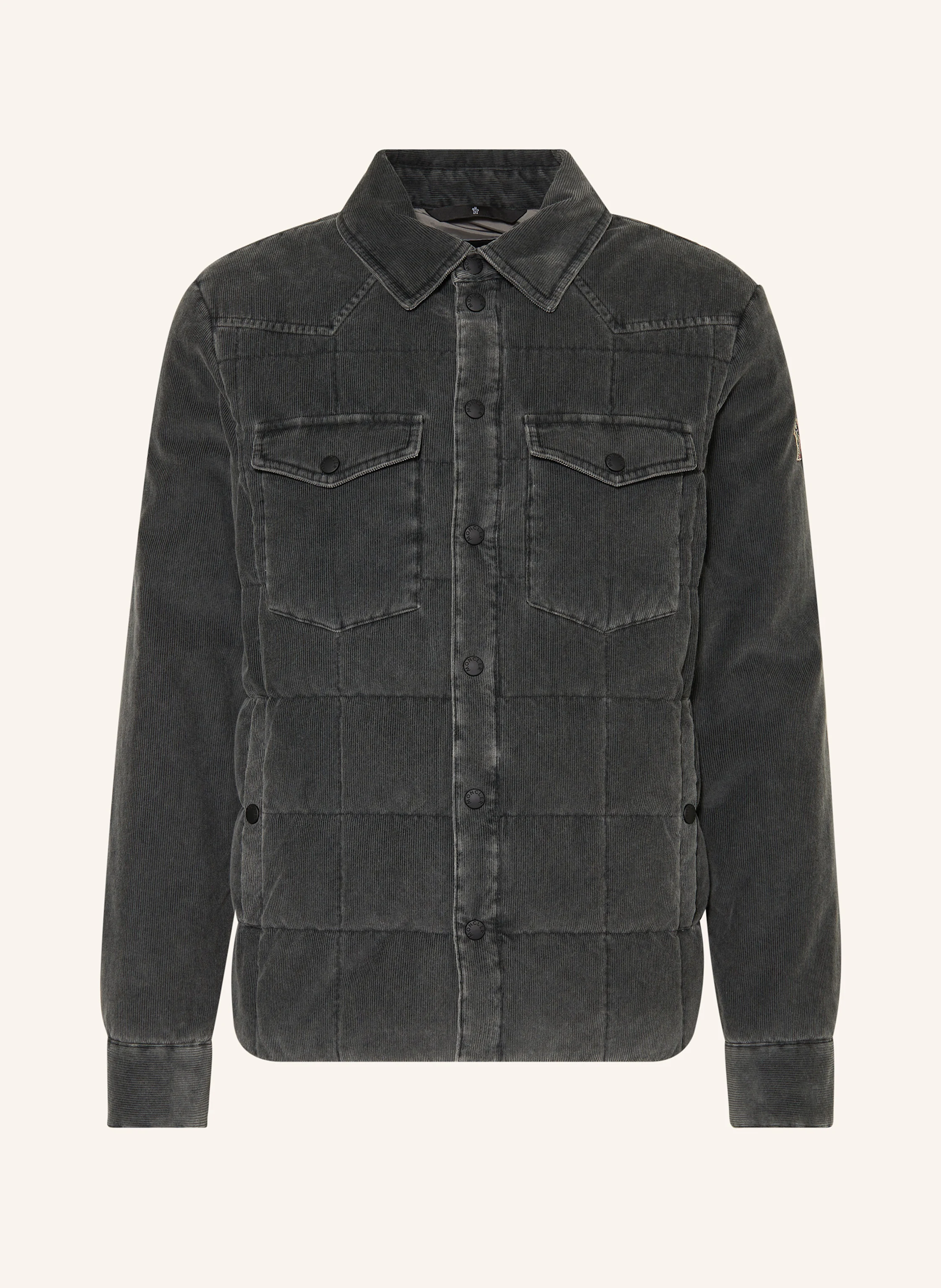 【希少】 MONCLER Gelt corduroy down jacket ダウンジャケット MONCLER GRENOBLE Corduroy down jacket GELT in dark gray