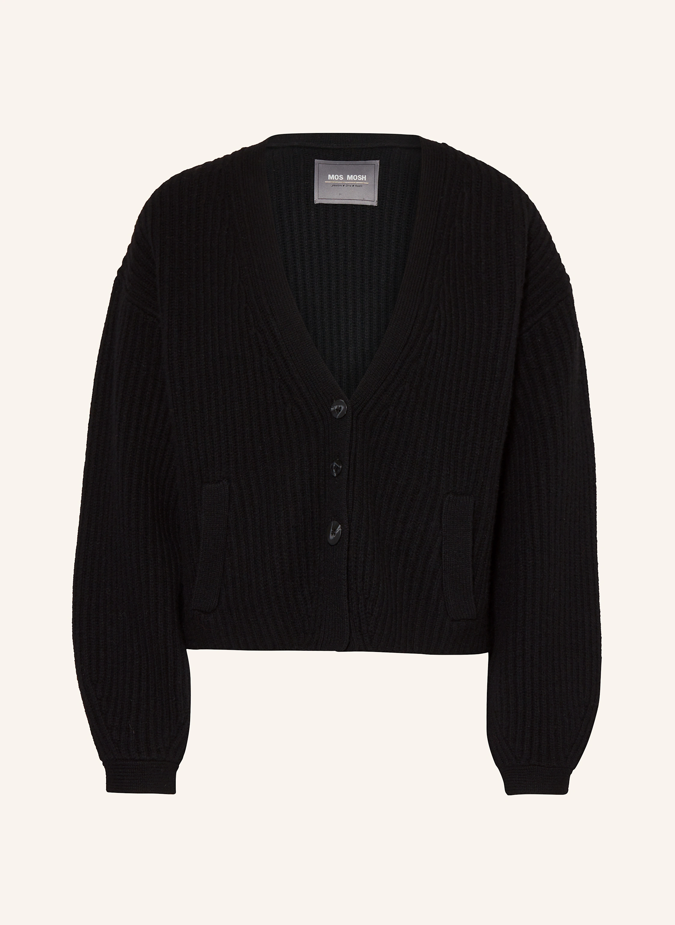 MOS MOSH Cardigan MMWYNTER in black