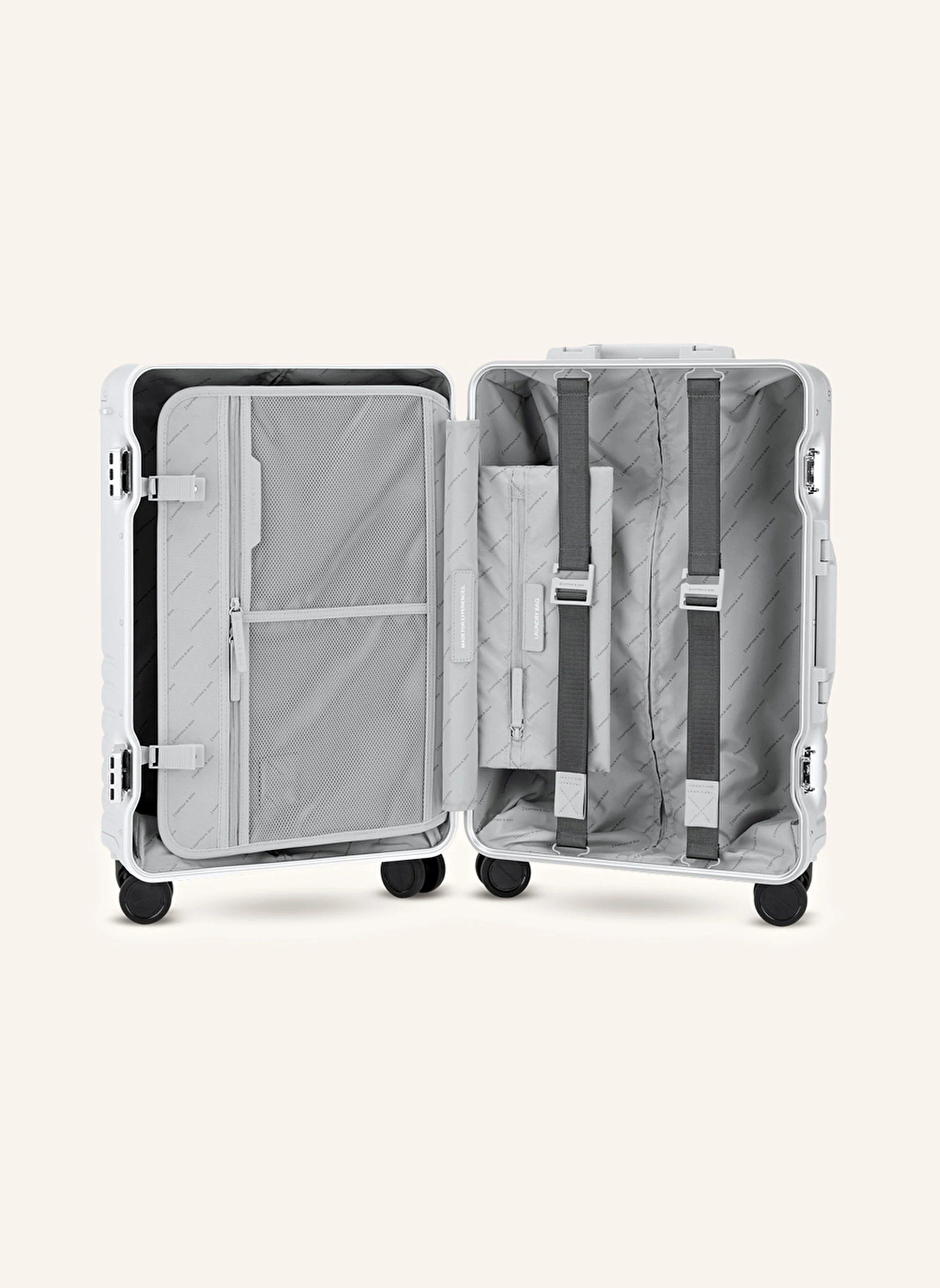 KAPTEN & SON Wheeled luggage HEATHROW: SILVER