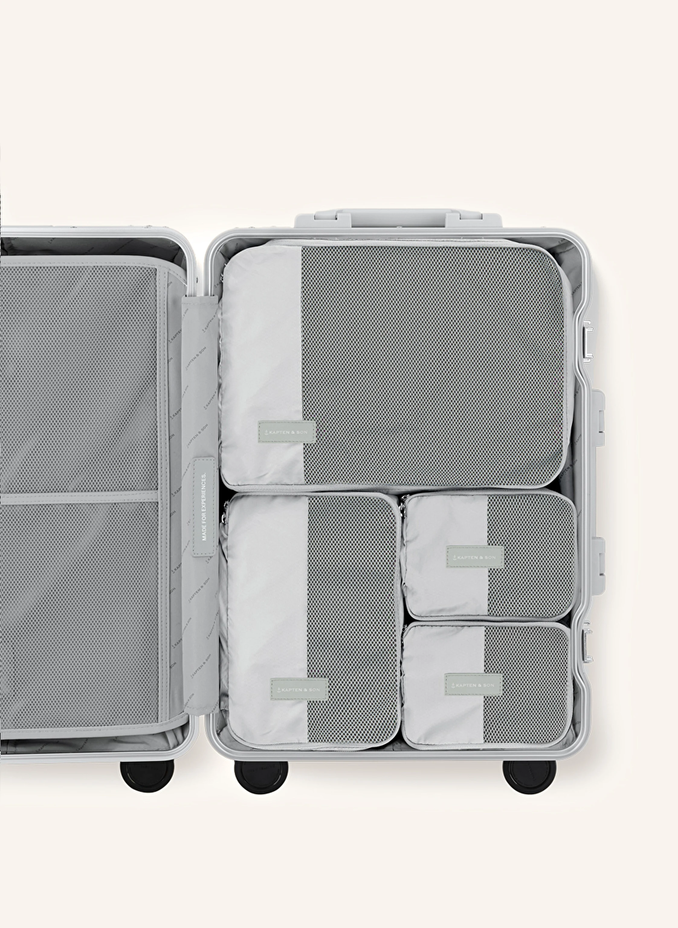 KAPTEN & SON Wheeled luggage HEATHROW: SILVER