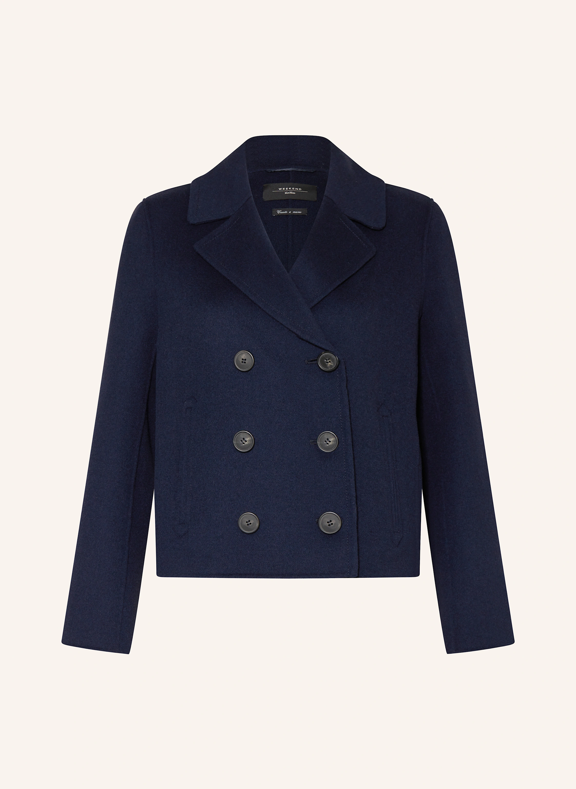 Max Mara ナイロンジャケット y2kネイビー ジップジャケット MAX MARA (マックスマーラ) フルジップ ショート ジャケット MXLELIS4