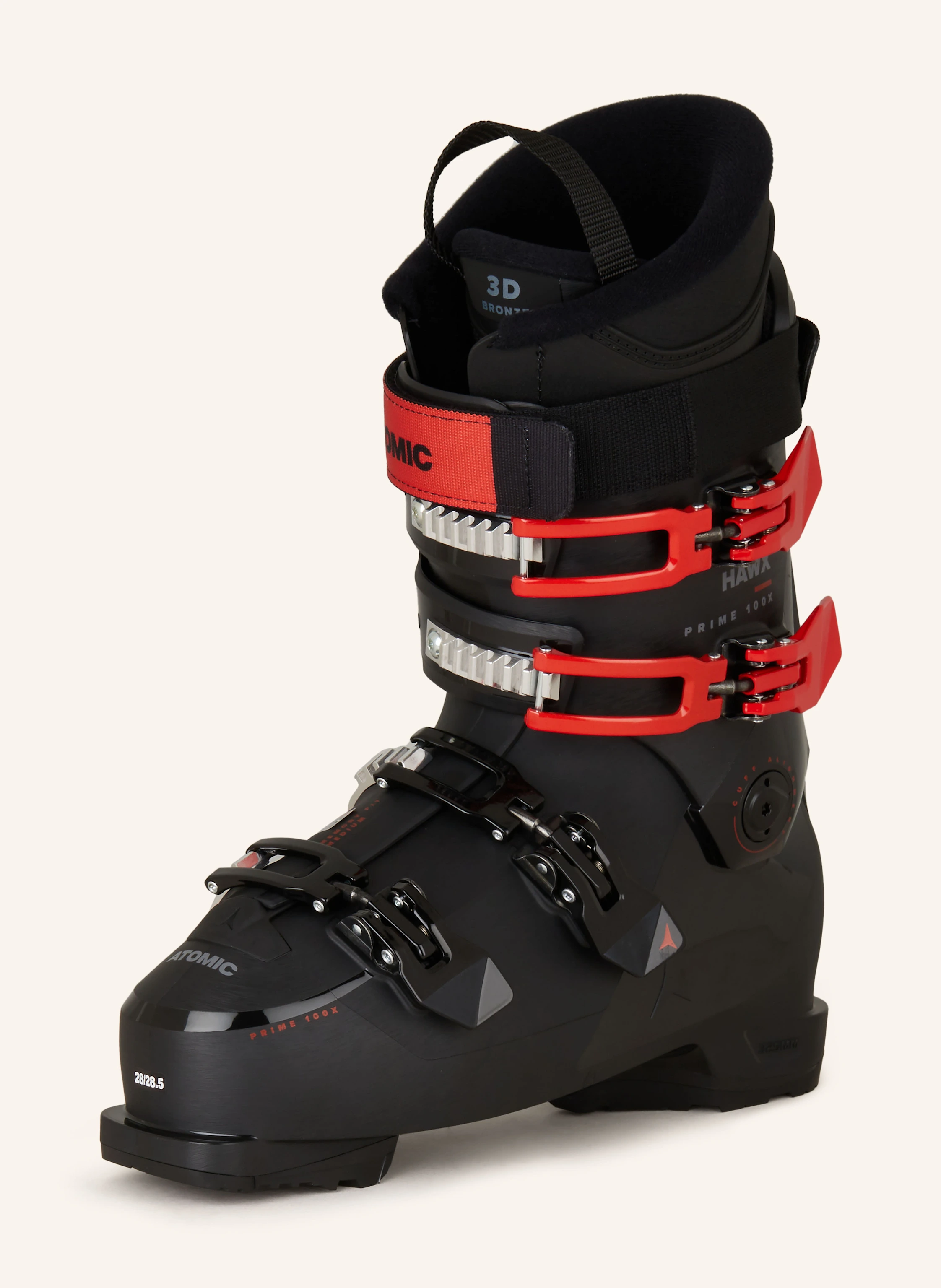 ATOMIC HAWX PRIME 100X GW ski boots in black/ red