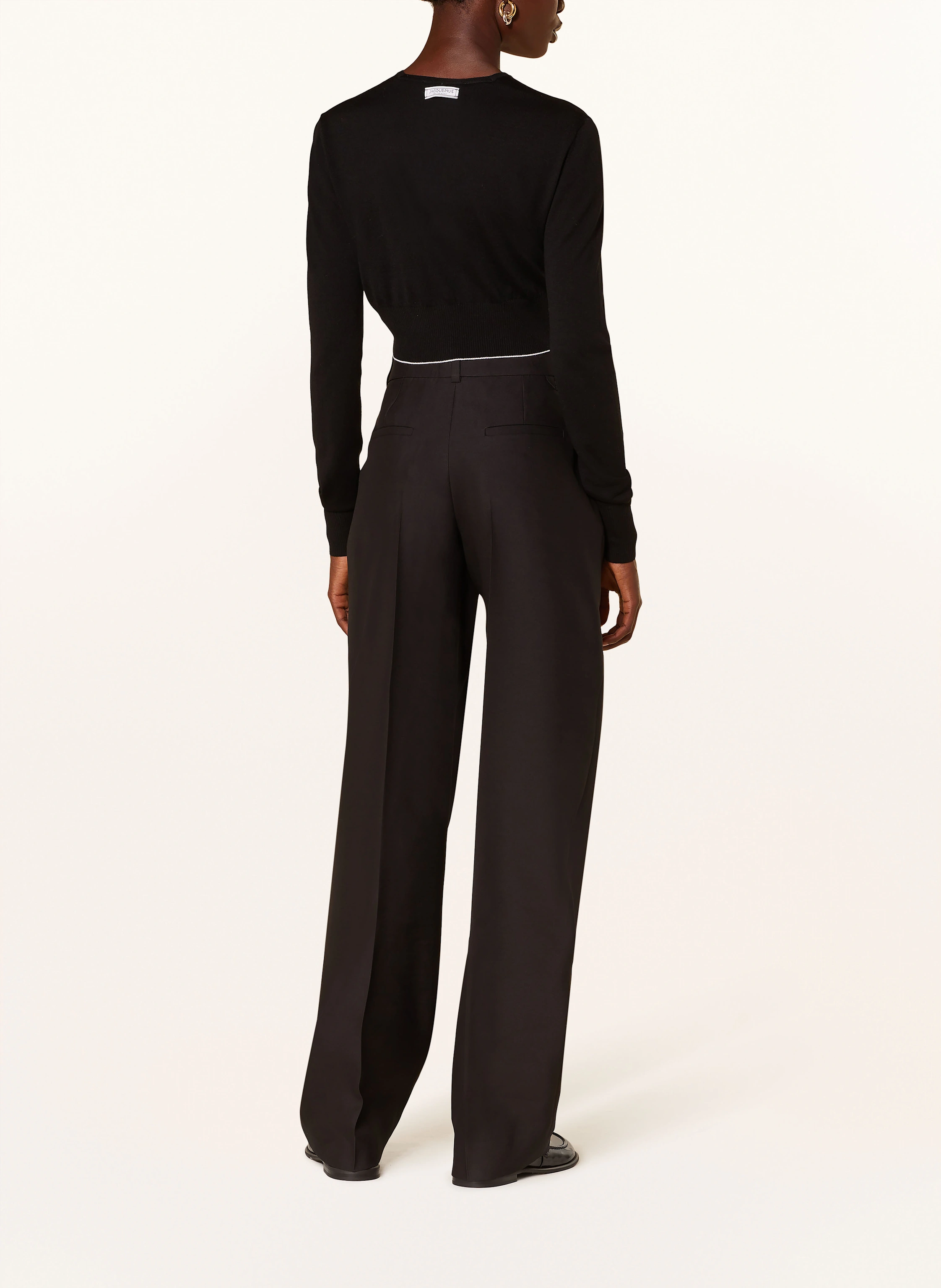 JACQUEMUS Trousers LE PANTALON CURZIO in black