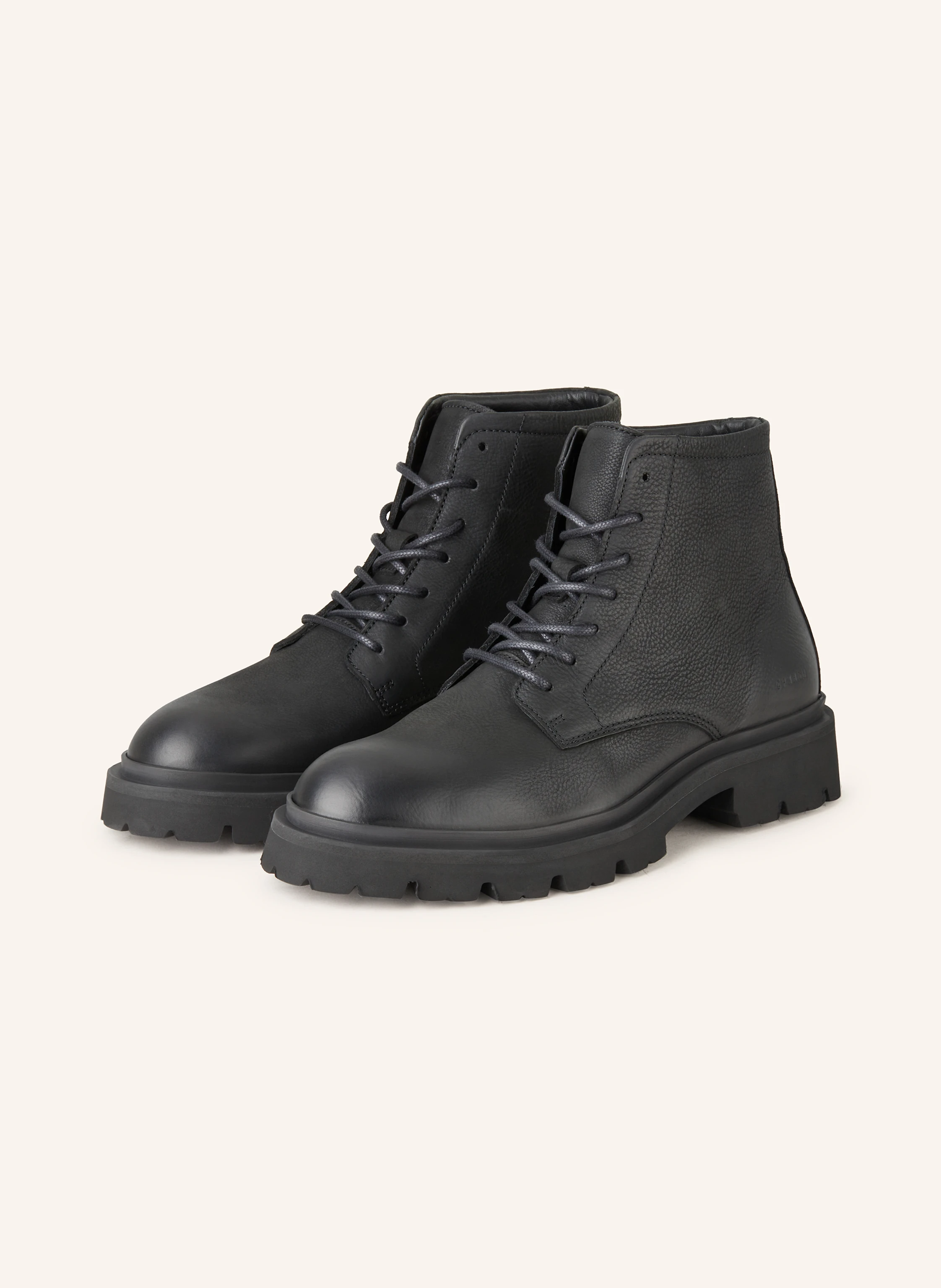 COPENHAGEN STUDIOS Lace-up Boots CPH188M: BLACK