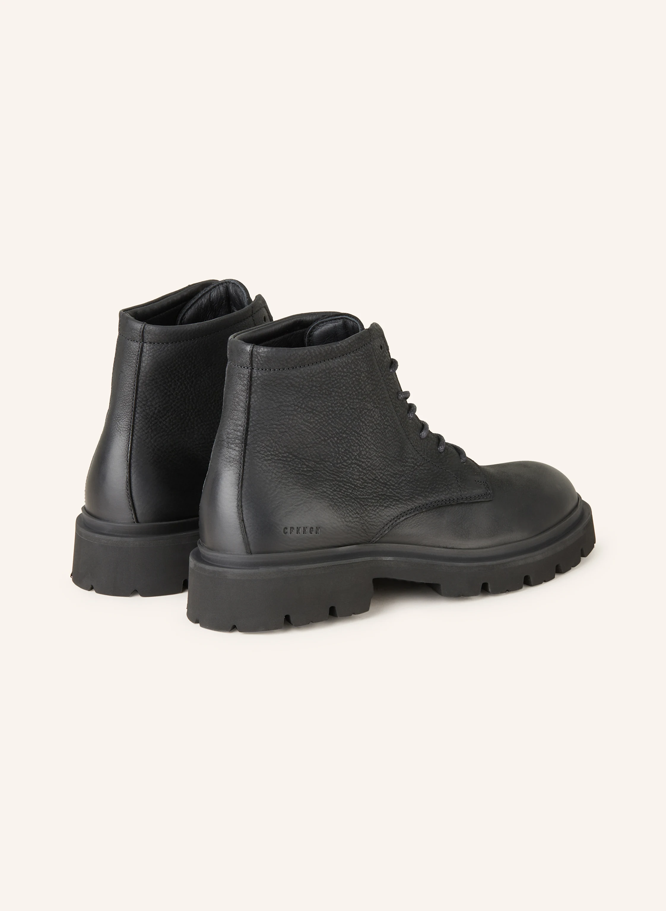 COPENHAGEN STUDIOS Lace-up Boots CPH188M: BLACK
