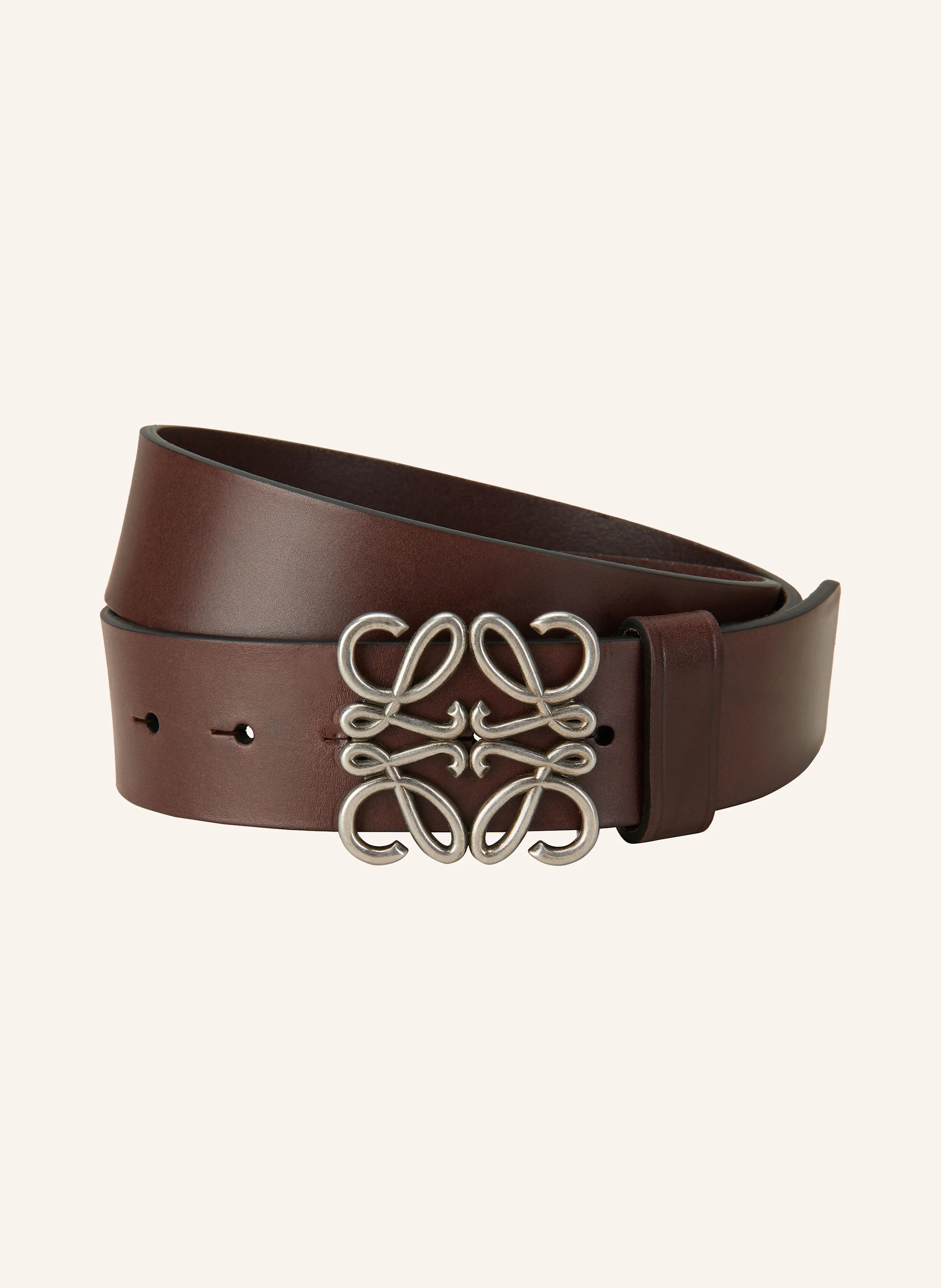 ベルト LOEWE DARK BROWN LEATHER BELT Leather belt in brown - Loewe | Mytheresa