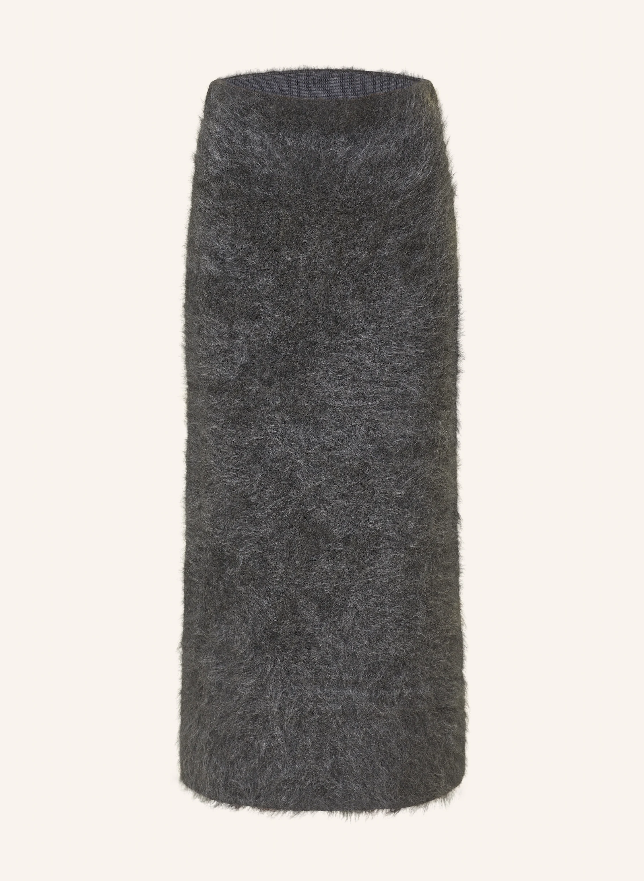 BY MALENE BIRGER Knit skirt ESTILLE with mohair in dark gray