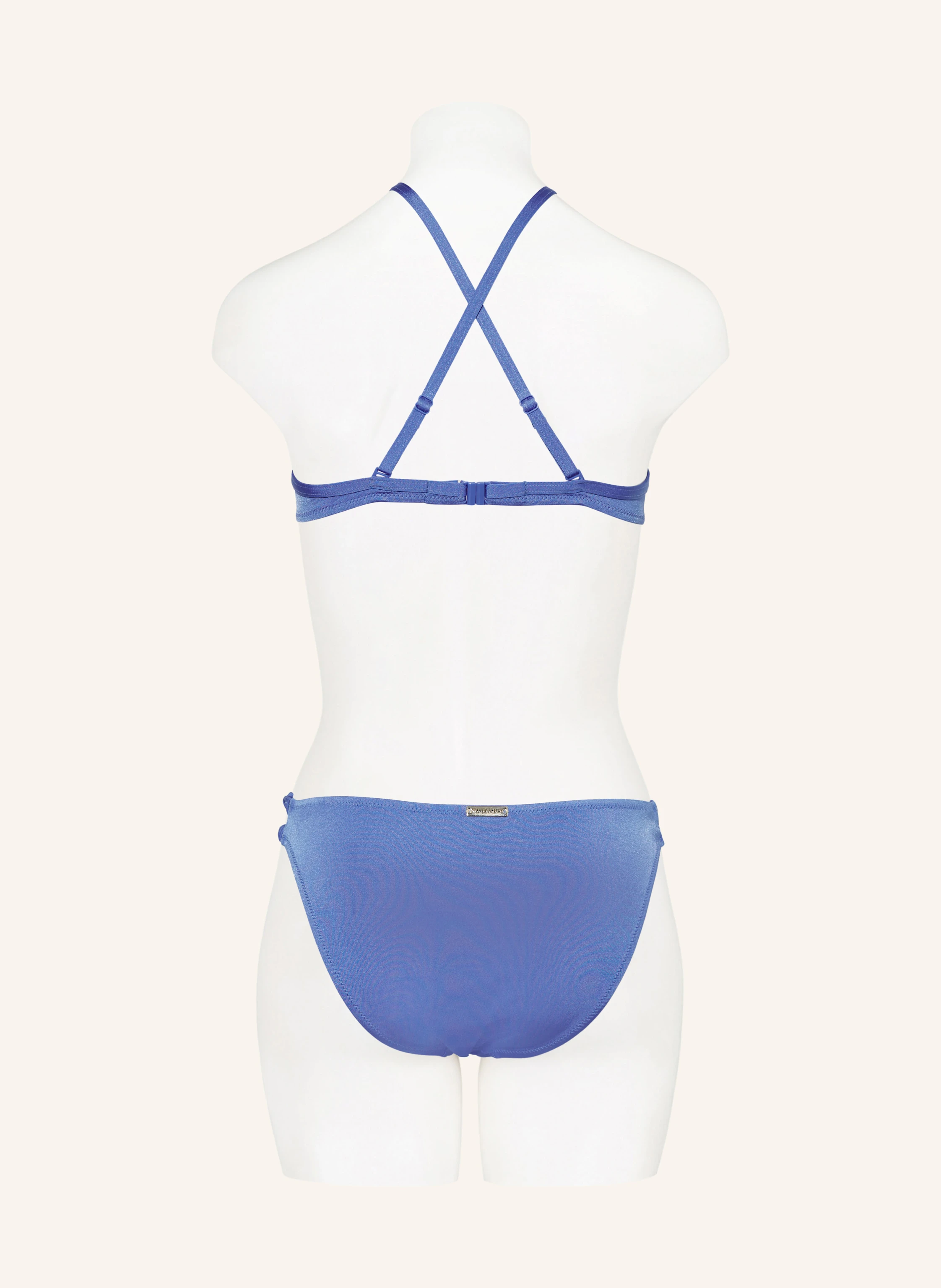 watercult Bh-bikinitopp SHIMMERING SOLIDS: BLÅ
