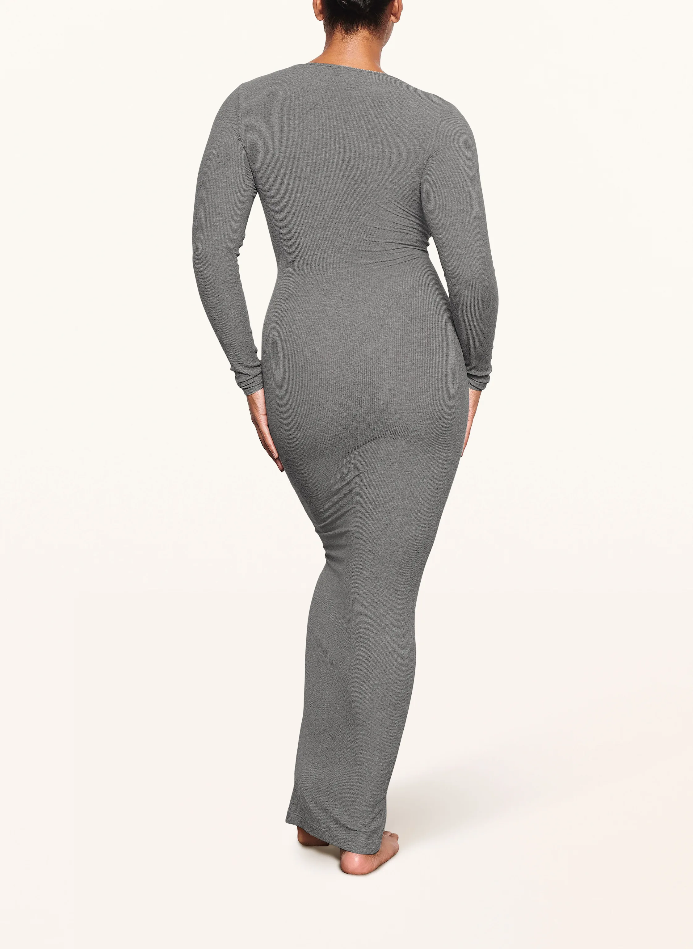 SKIMS SOFT LOUNGE lounge dress in heather grey
