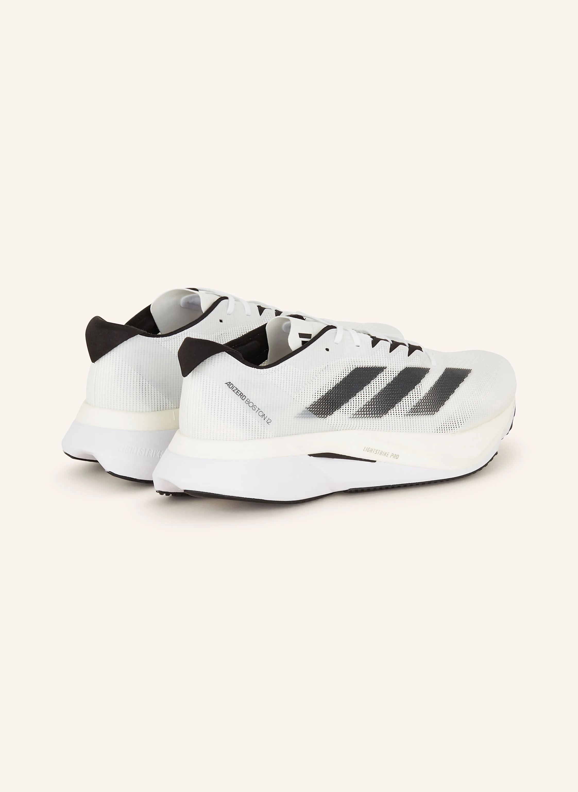 adidas Running shoes ADIZERO BOSTON 12 in white / black