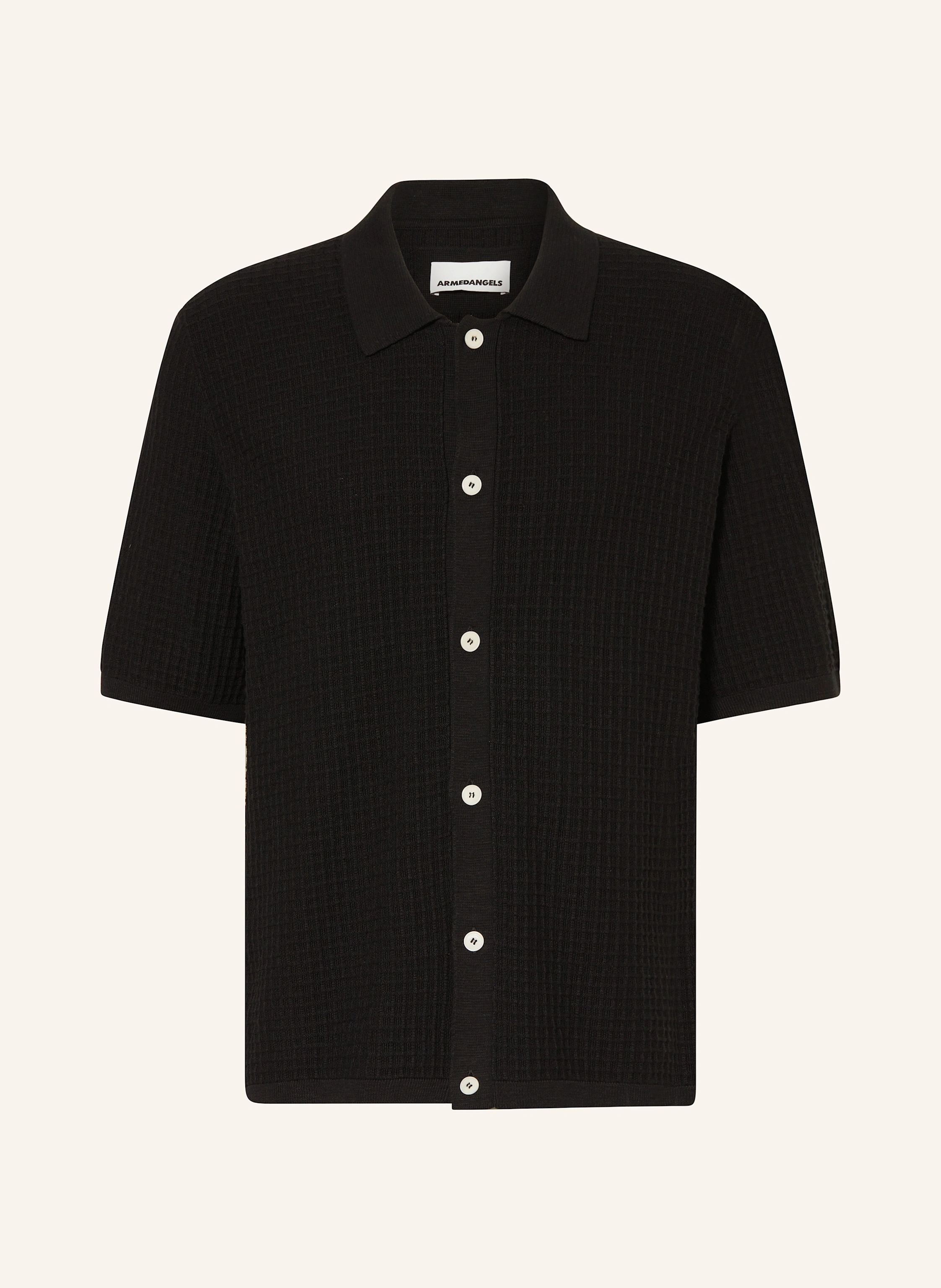 ARMEDANGELS Knit shirt EDUAARDO: BLACK