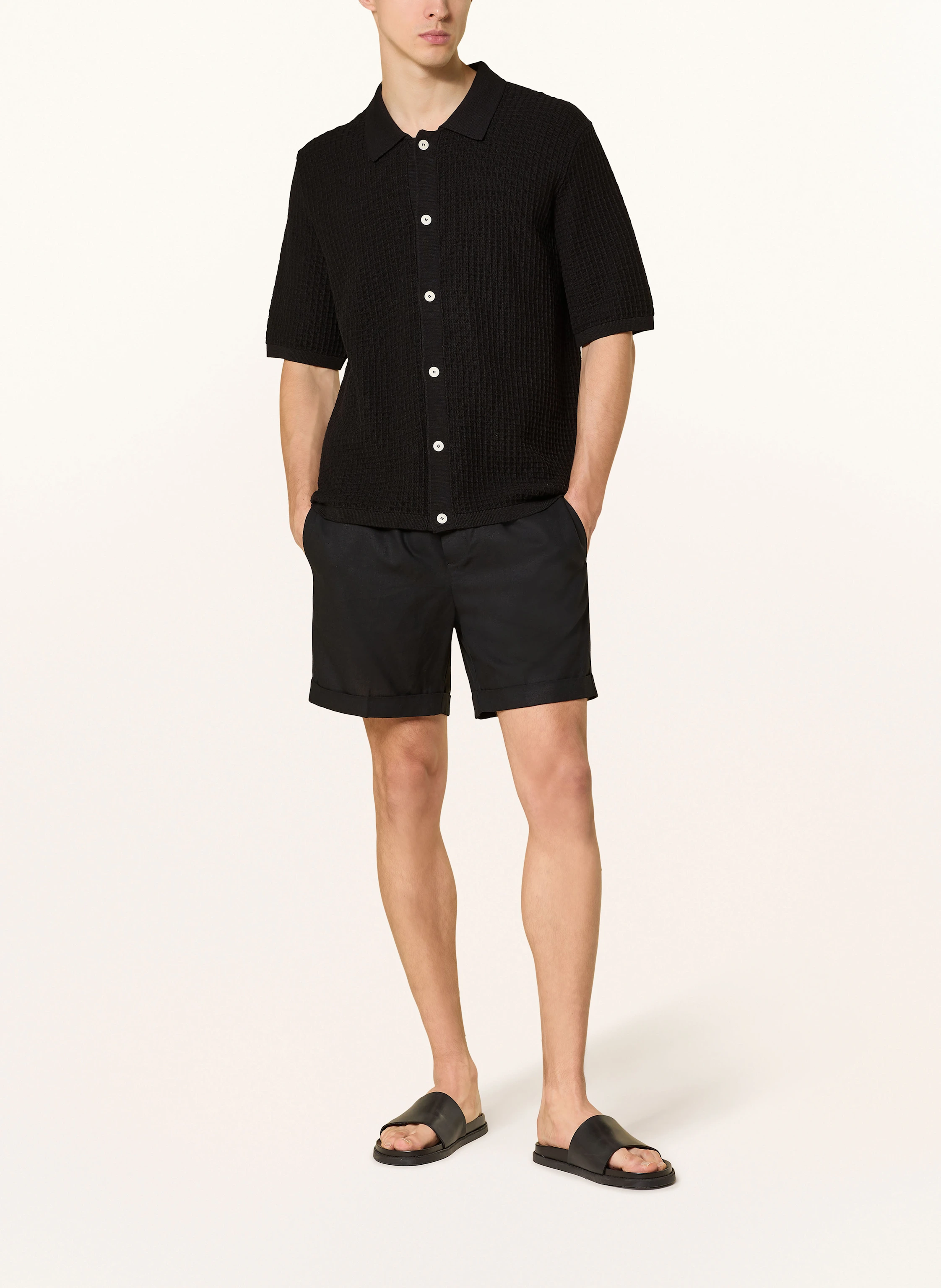 ARMEDANGELS Knit shirt EDUAARDO: BLACK
