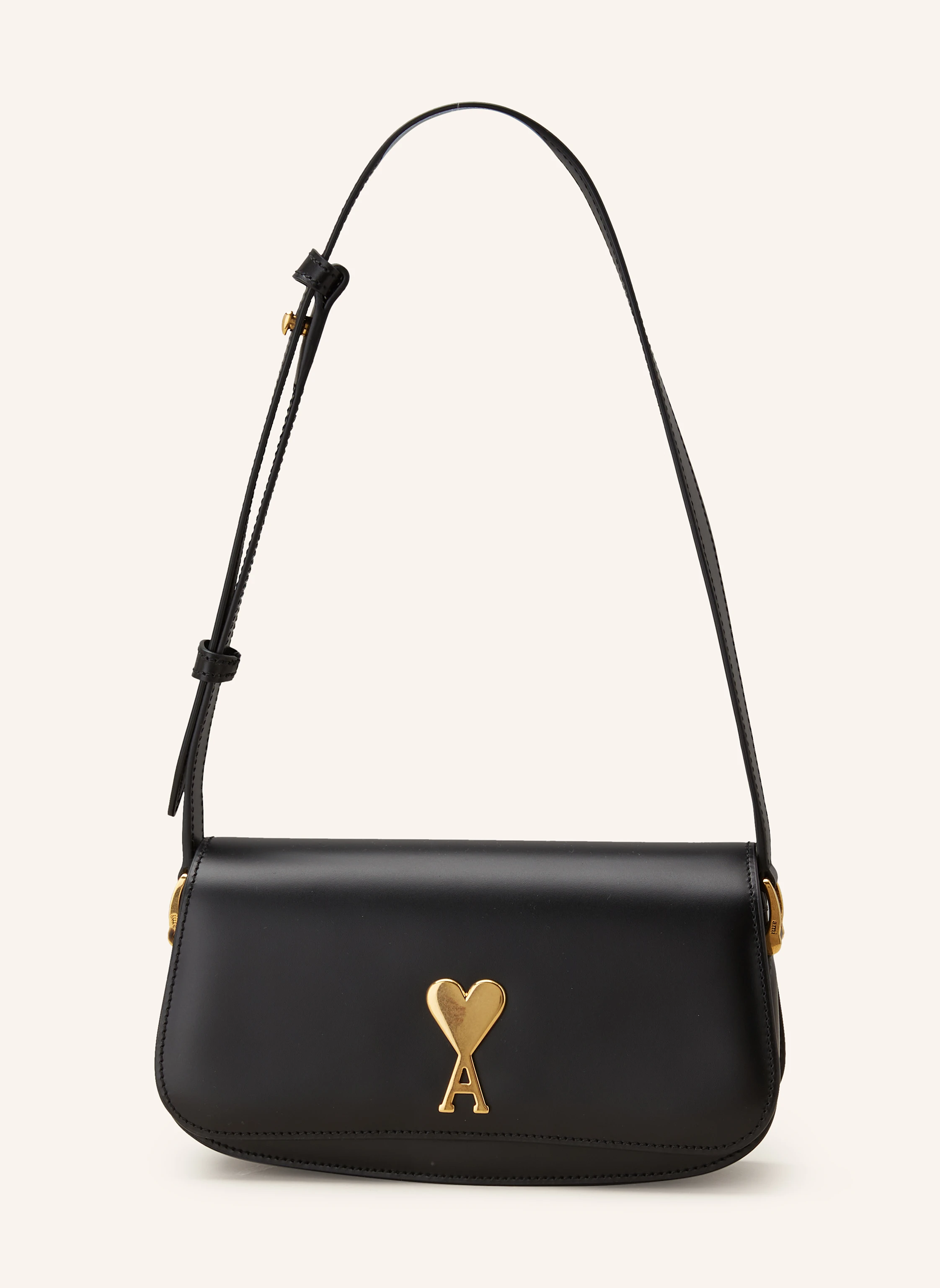 AMI PARIS PARIS PARIS shoulder bag in black