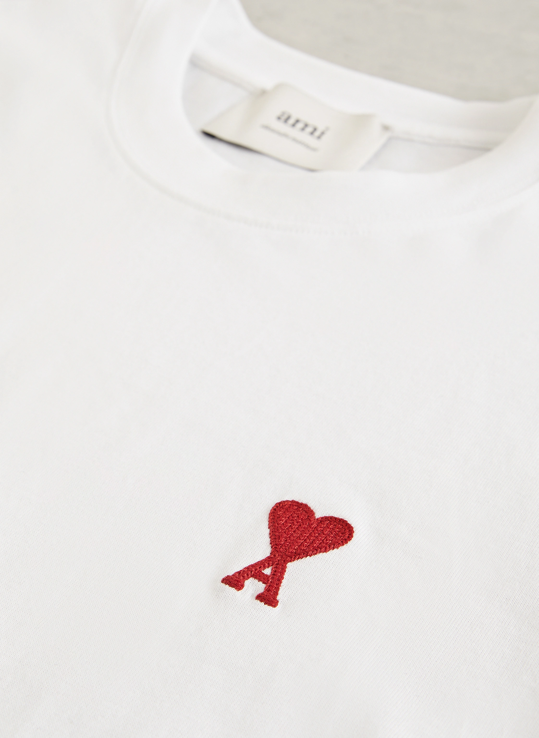 T-shirt AMI Paris Blanc Taille M - Neuf Avec étiquettes, Coton, Envoi Rapide