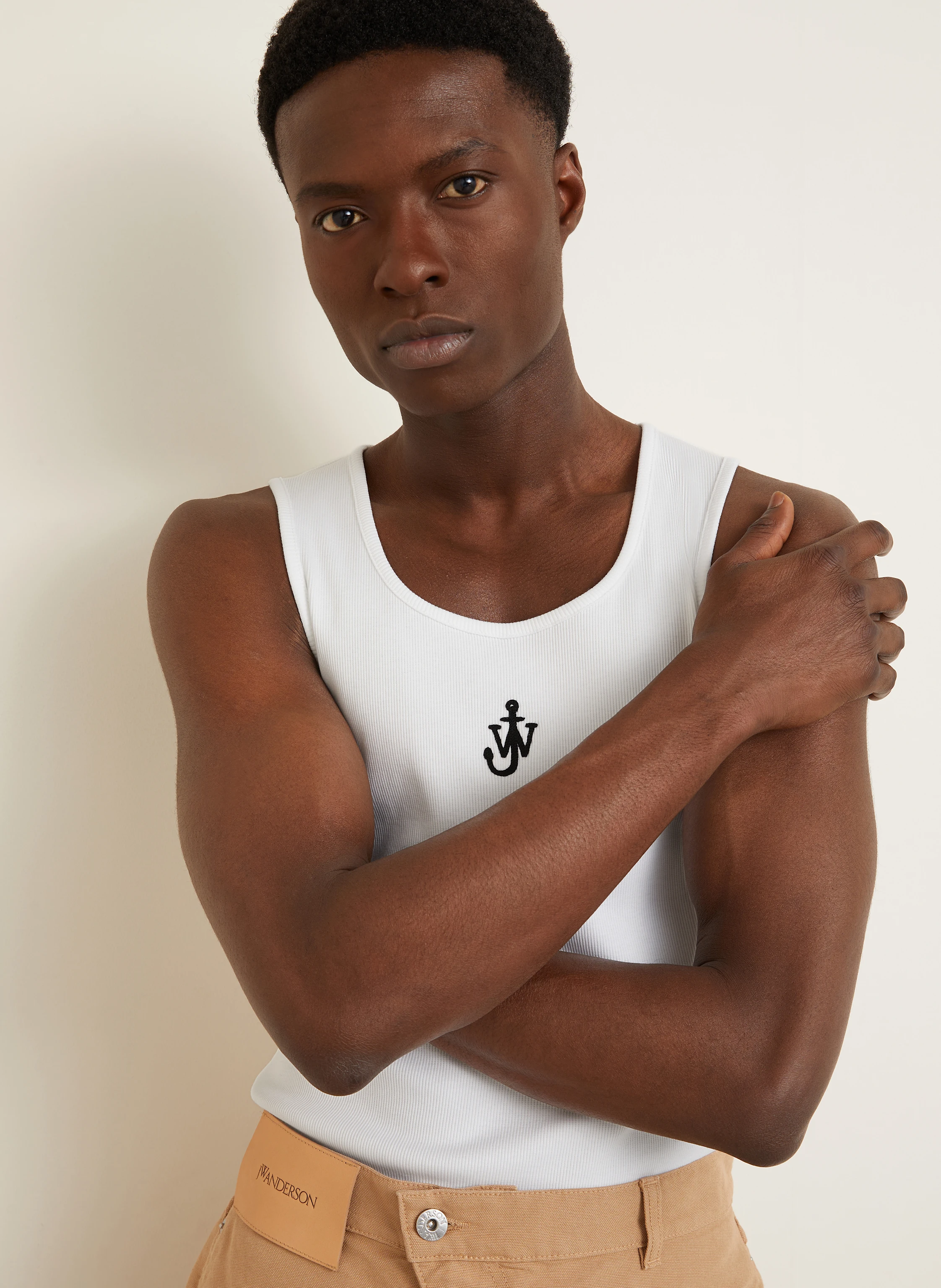 JW ANDERSON Tank top kolor biały