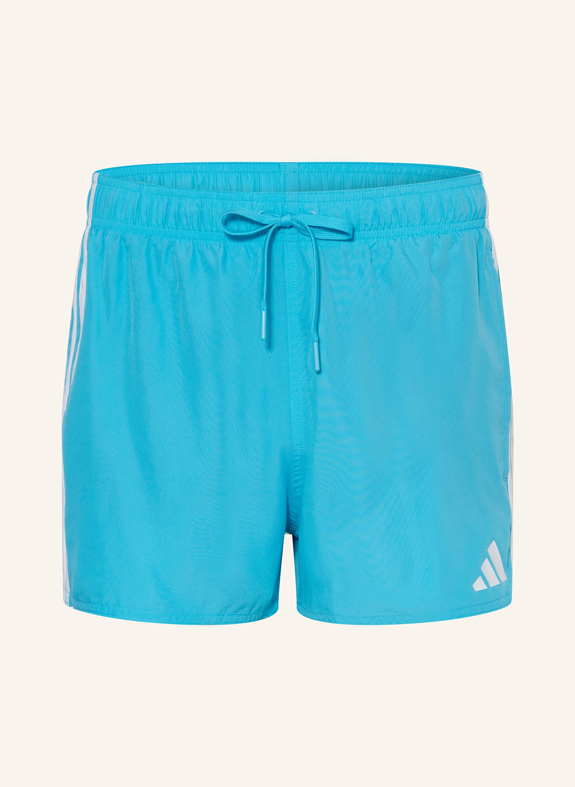 adidas Badeshorts 3-STREIFEN 3-INCH in türkis/ weiss