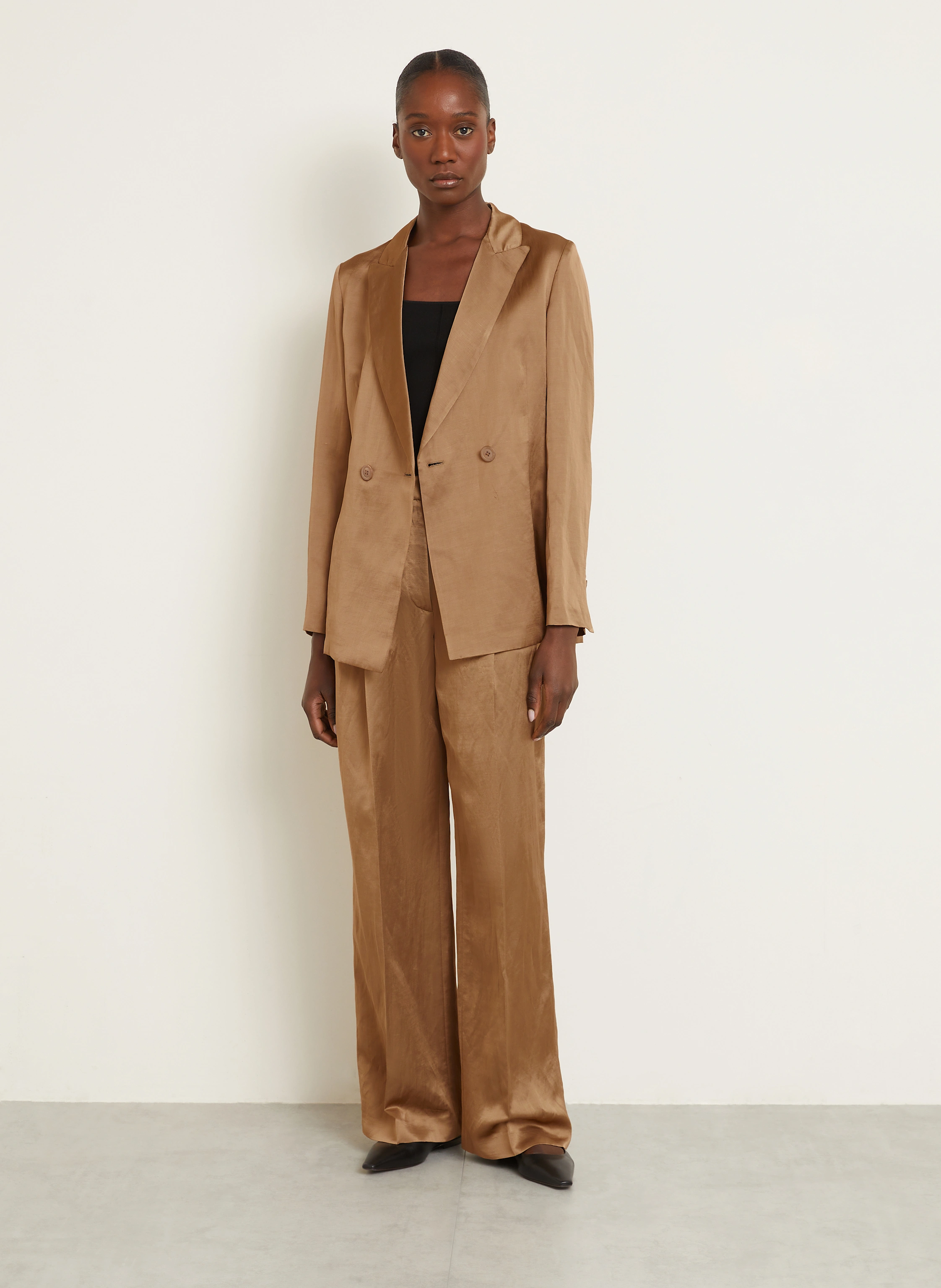 IRIS von ARNIM Blazer LEXIE with linen: BROWN