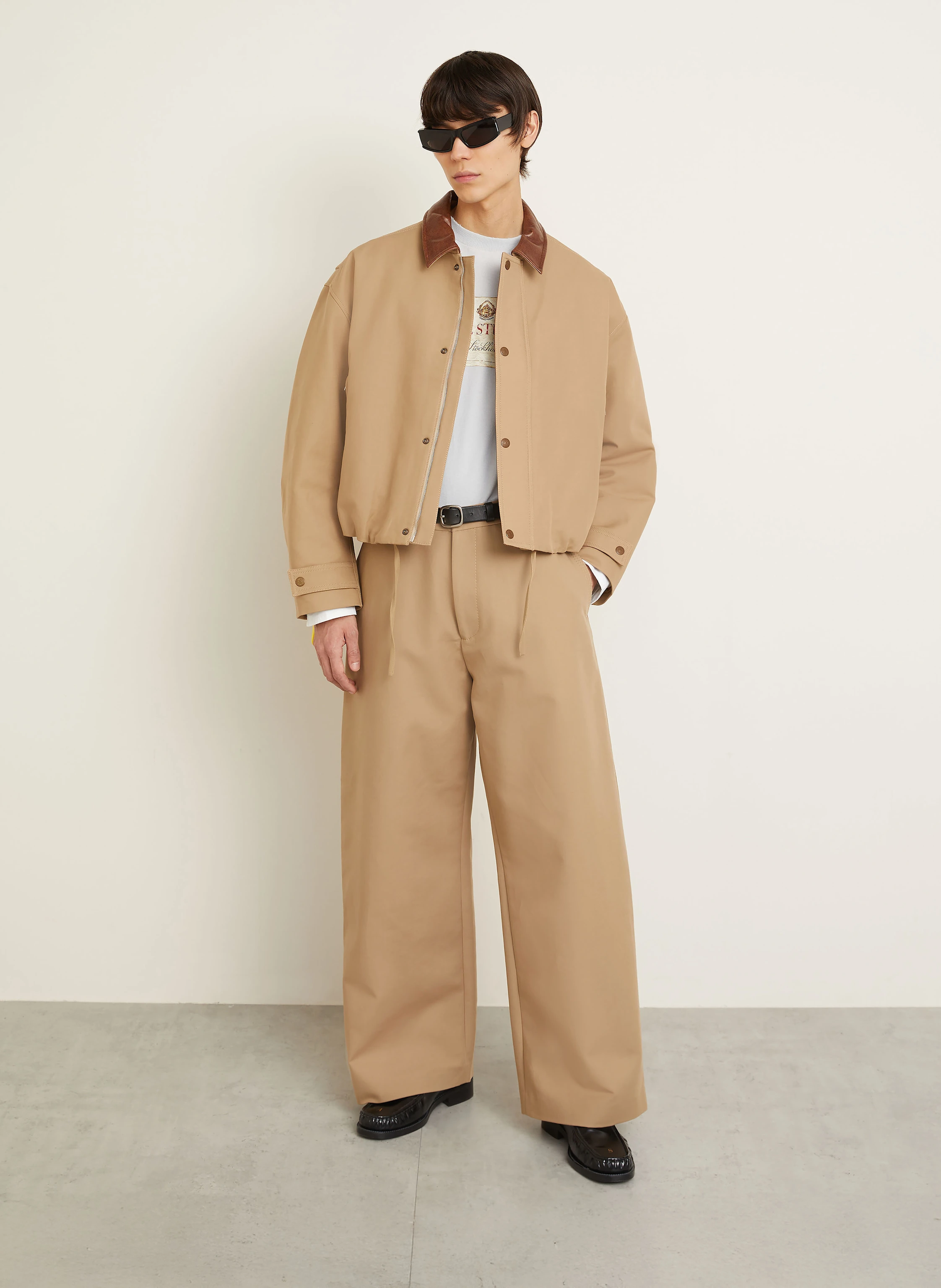 Acne Studios Trousers regular fit in camel