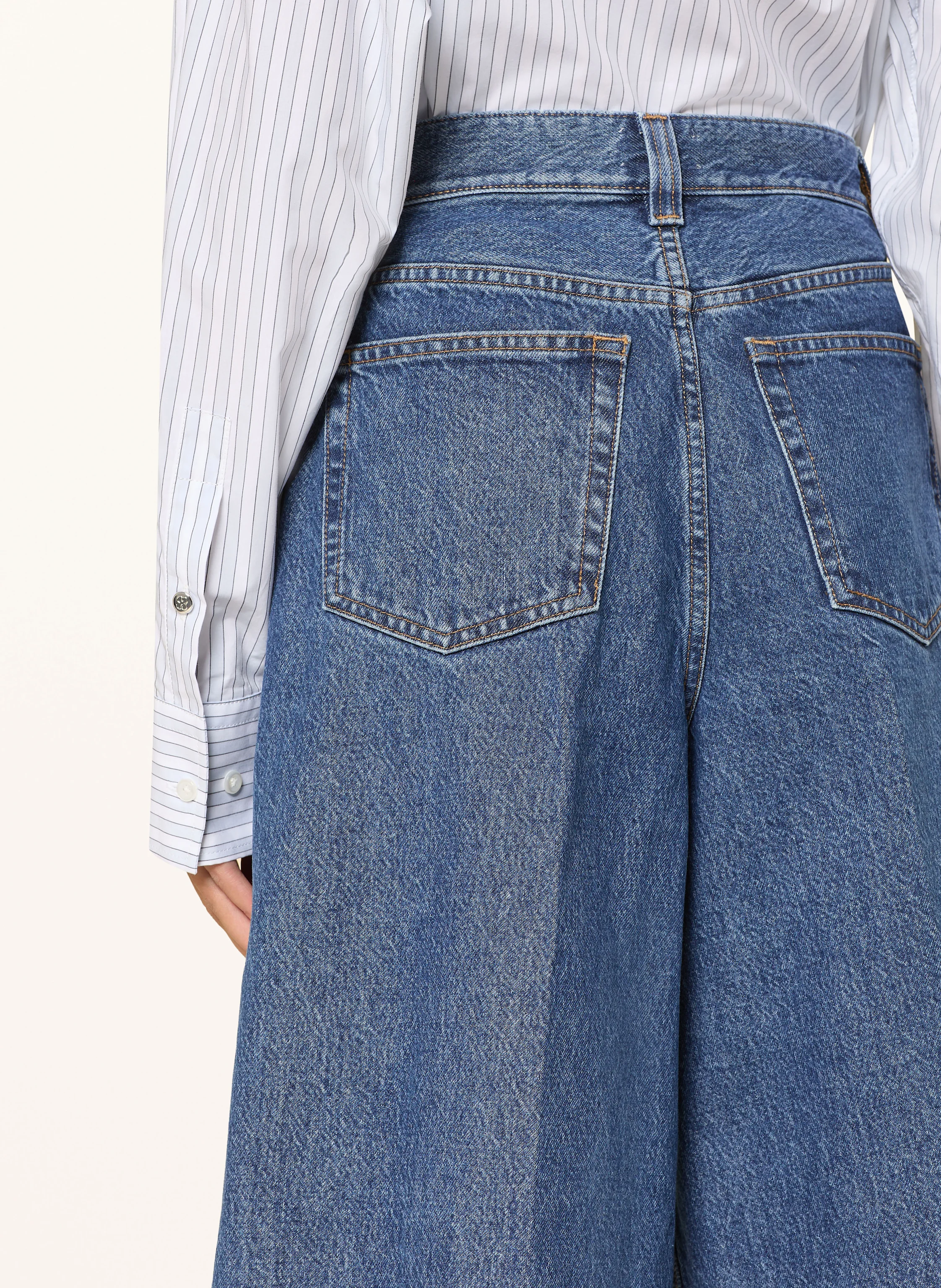 Filippa K Culotte jeans in 0056 washed mid blue