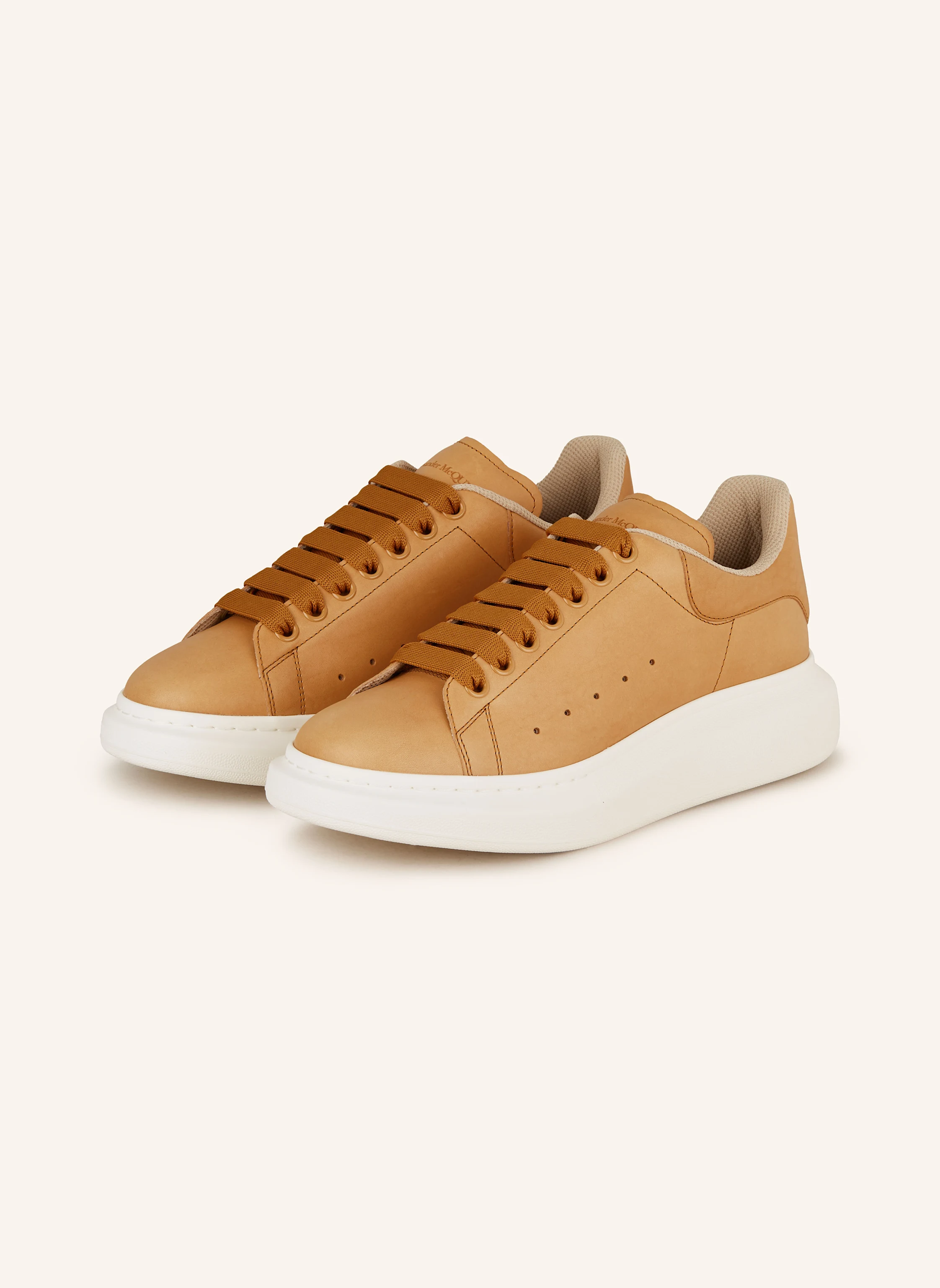 Mcqueen Sneaker Mc Queen Beige McQUEEN Sneakers In Camel