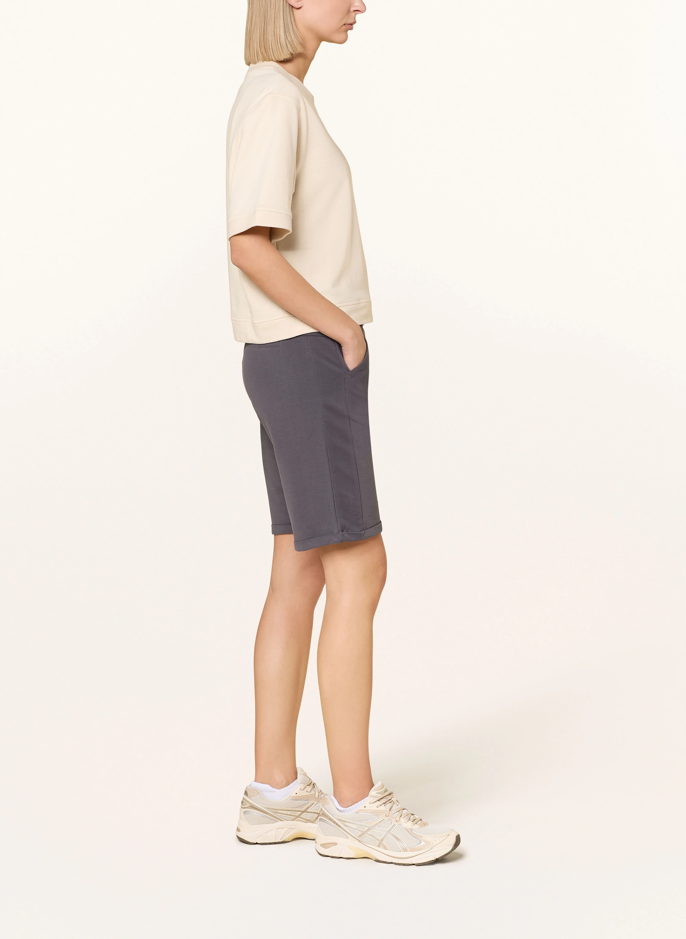 ELBSAND Sweatshorts BRINJANA: MØRKEGRÅ