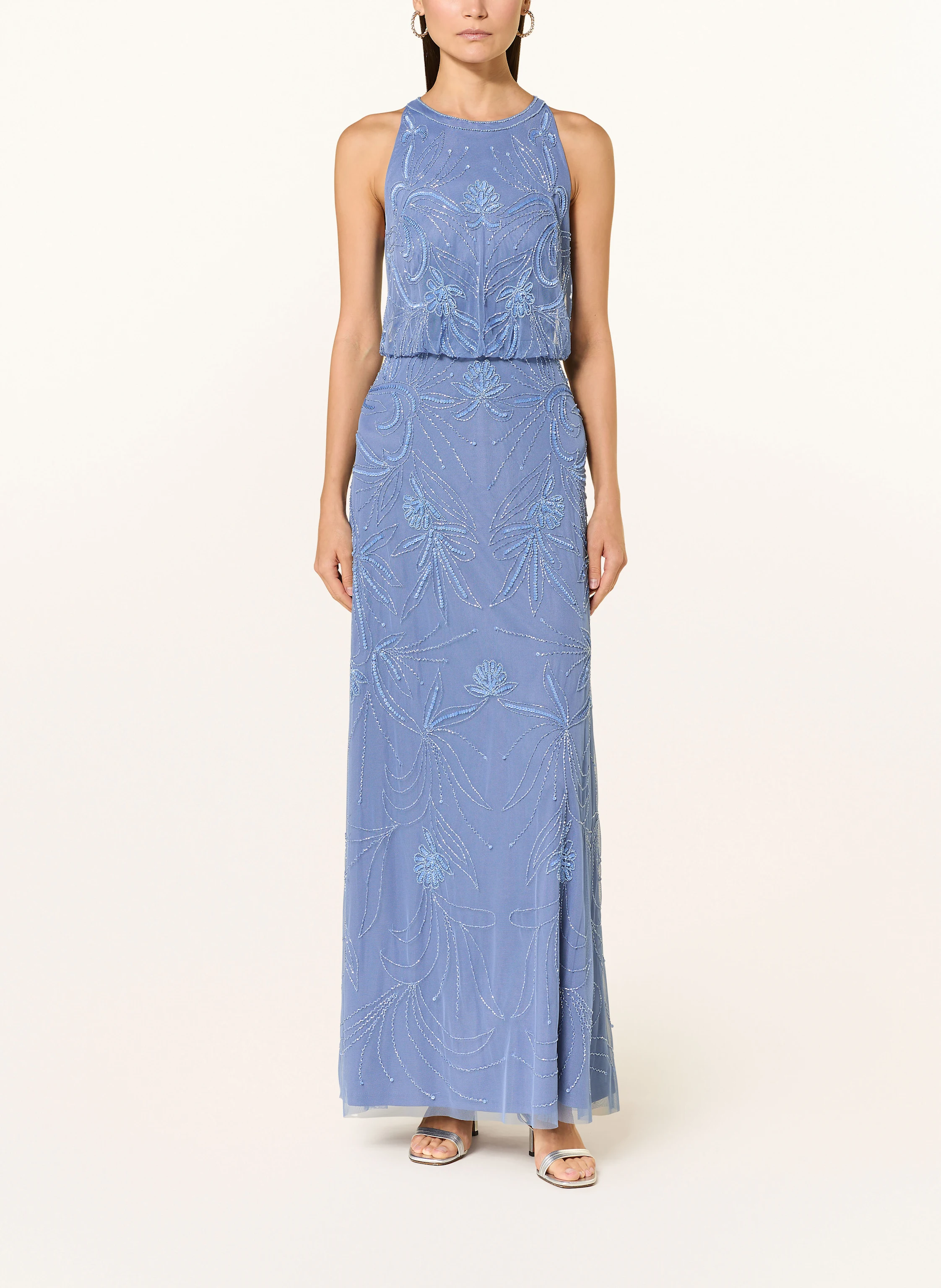 ADRIANNA PAPELL Evening dress with sequins in blue ADRIANNA PAPELL Evening dress with sequins in blue