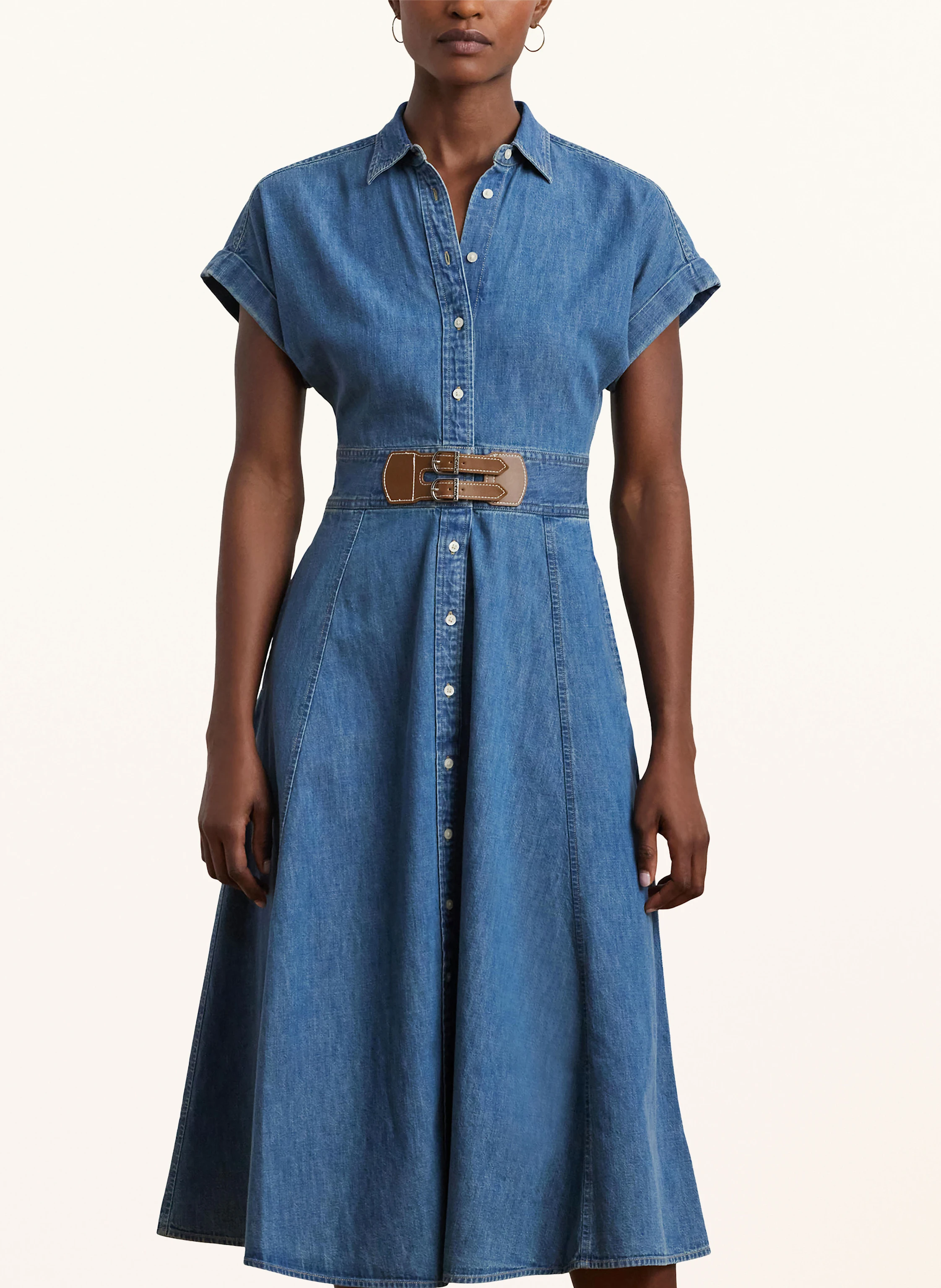 LAUREN RALPH LAUREN robe en jean en 001 opal wash - Main Image