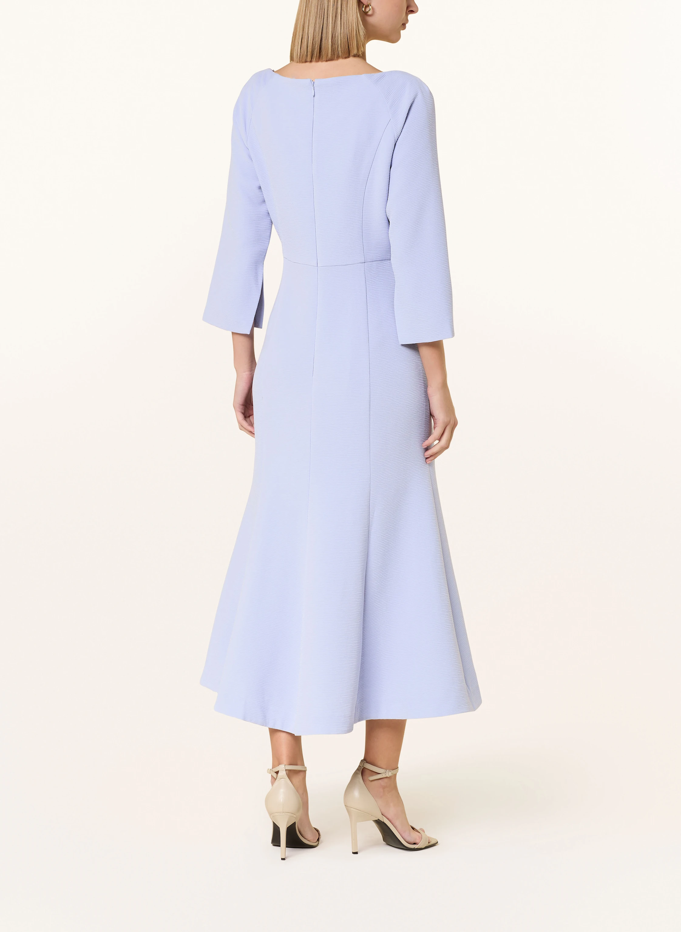 Phase Eight SIENNA shirt dress with 3/4 sleeves in light purple
