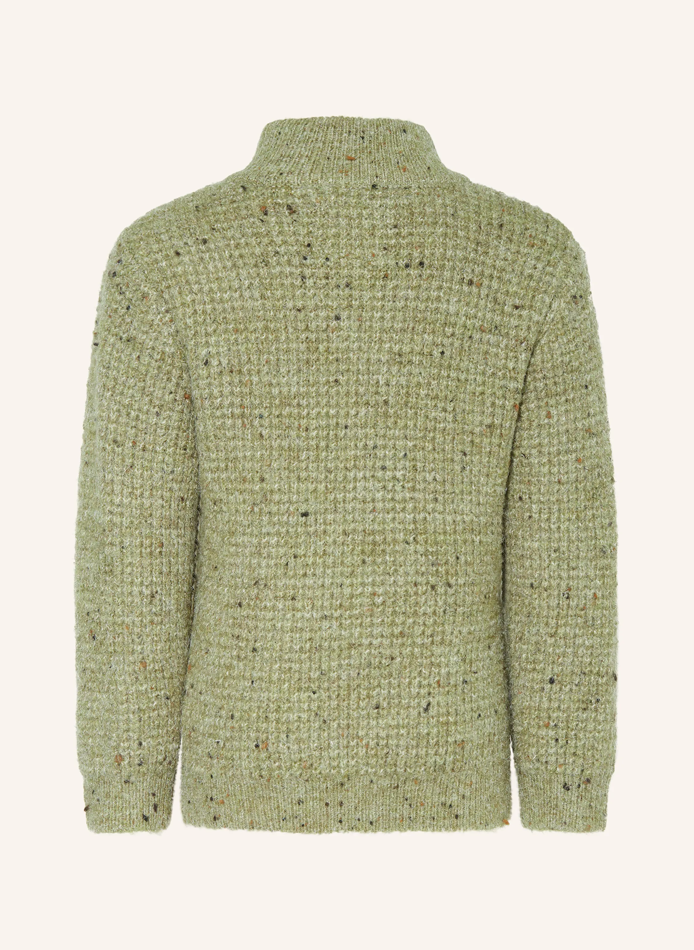 Koko Noko Half-zip sweater: LIGHT GREEN