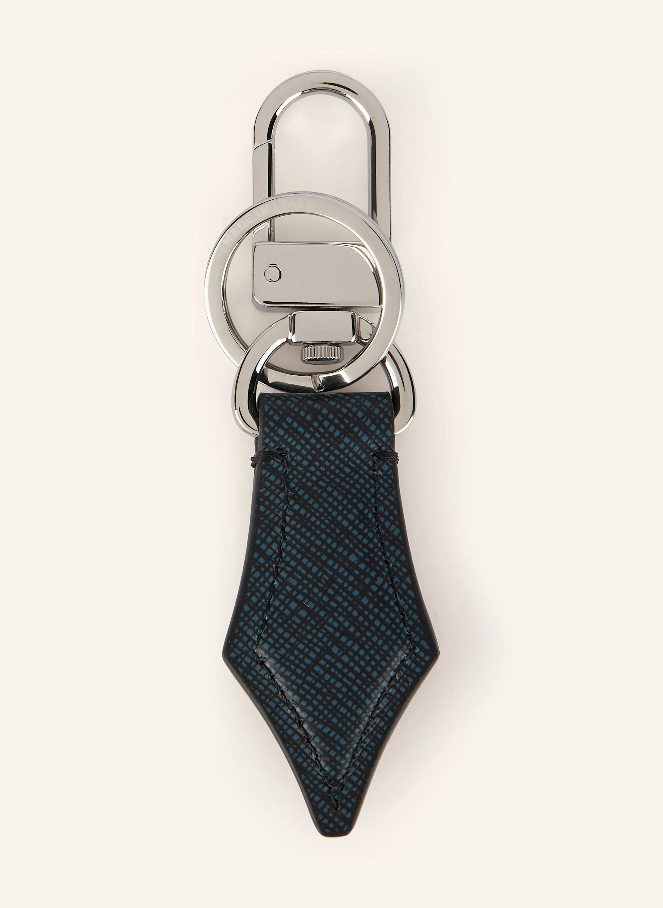 MONTBLANC Saffiano-nyckelring SARTORIAL: LJUSGRÖN / SVART