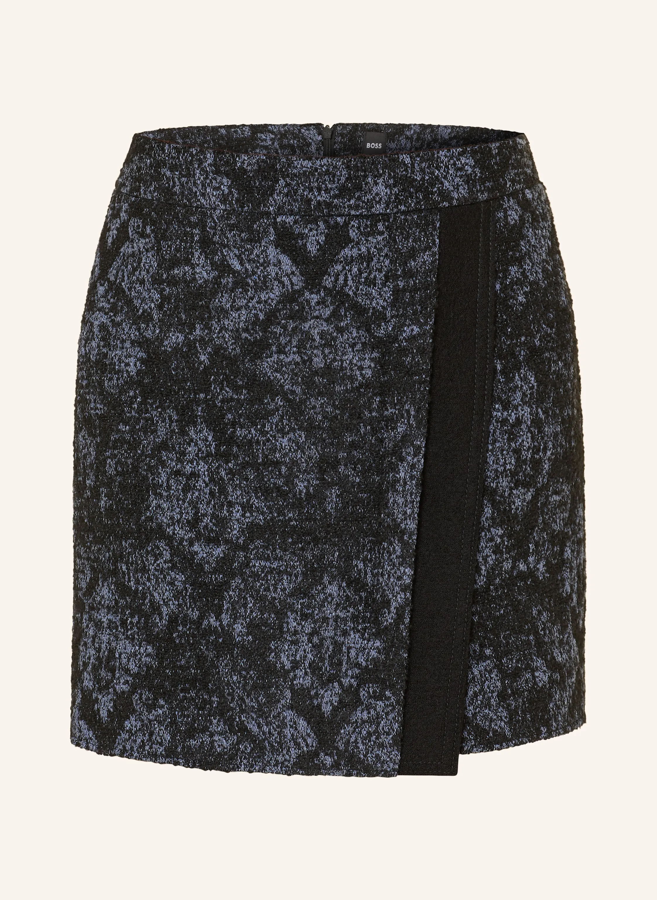 BOSS Jacquard skirt VOLORIA: BLACK / LIGHT PURPLE