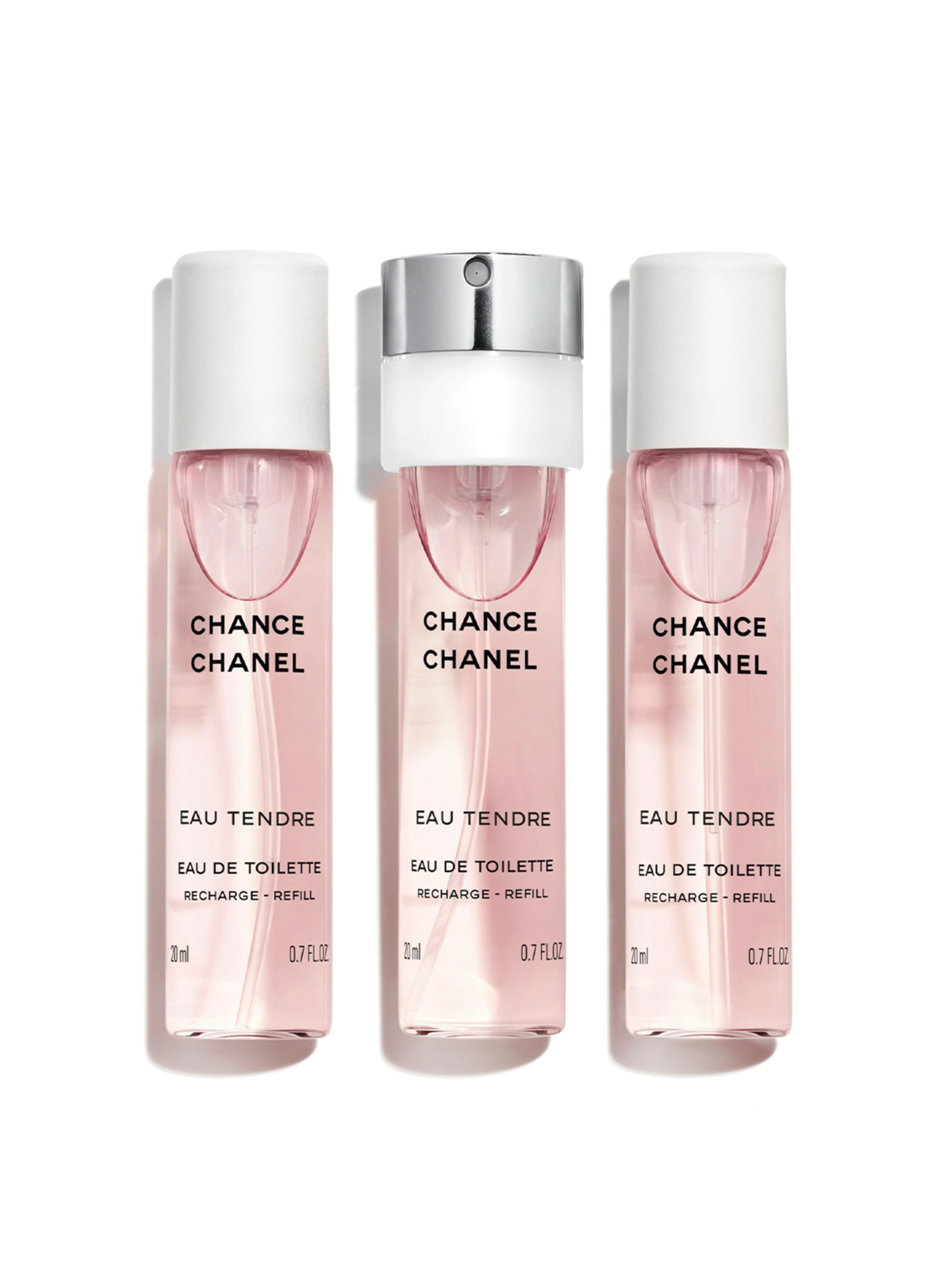 CHANEL CHANCE EAU TENDRE Twist and Spray Nachfüllset 3 x 20 ml