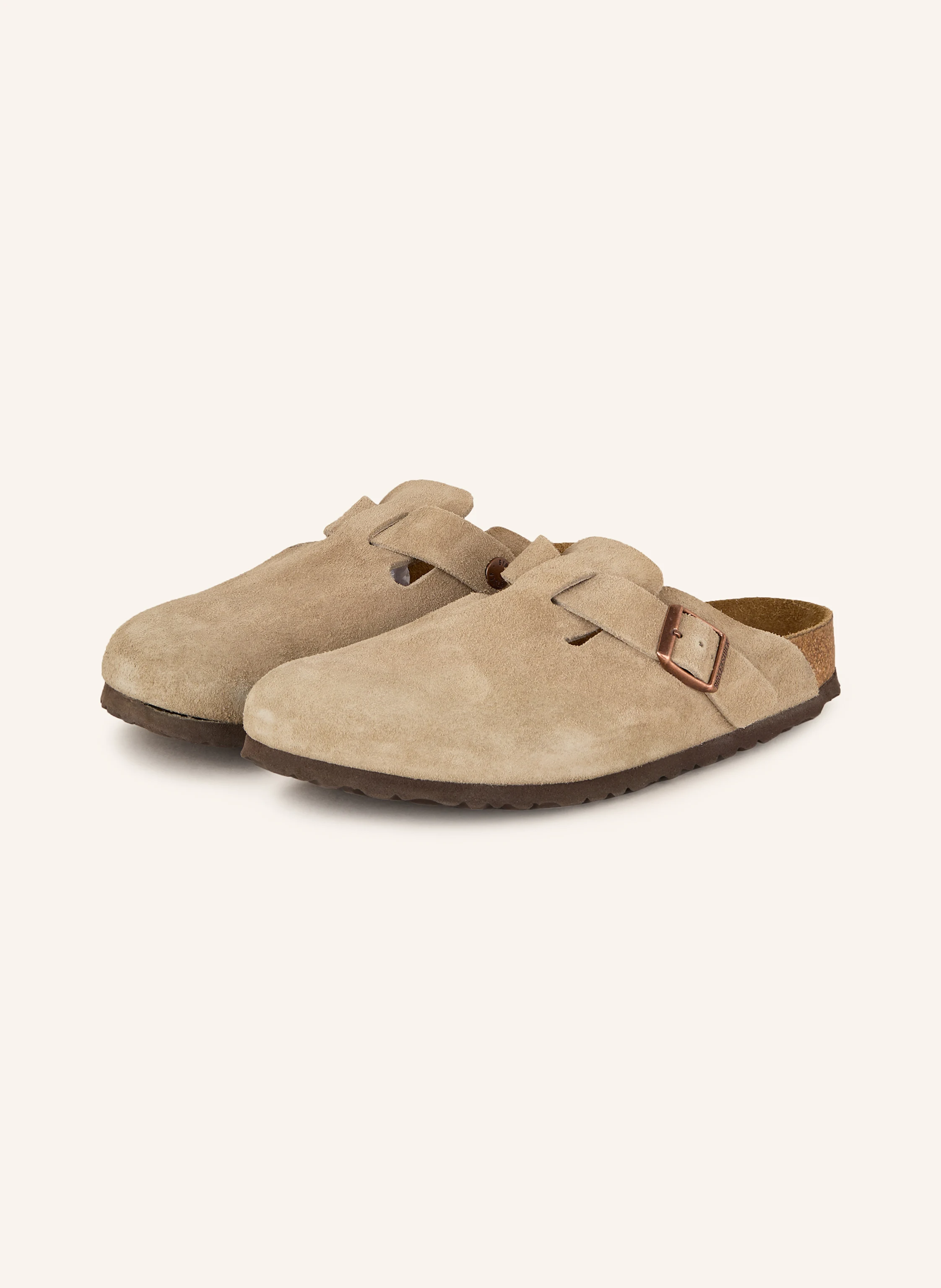 BIRKENSTOCK Boston ベージュ サボサンダル 41 BIRKENSTOCK Mules BOSTON SFB LEVE in taupe