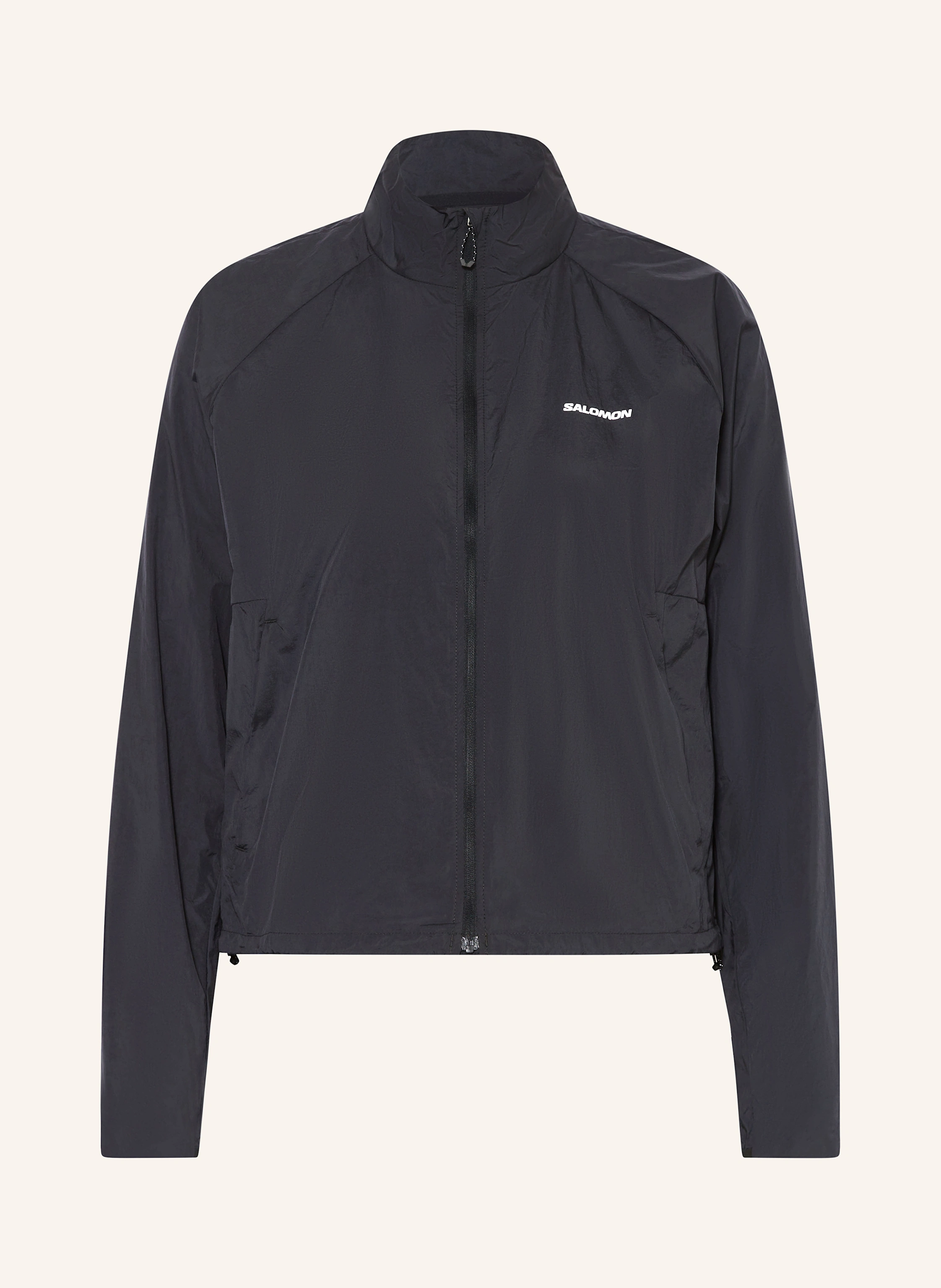 SALOMON SHAKEOUT FLY running jacket in black