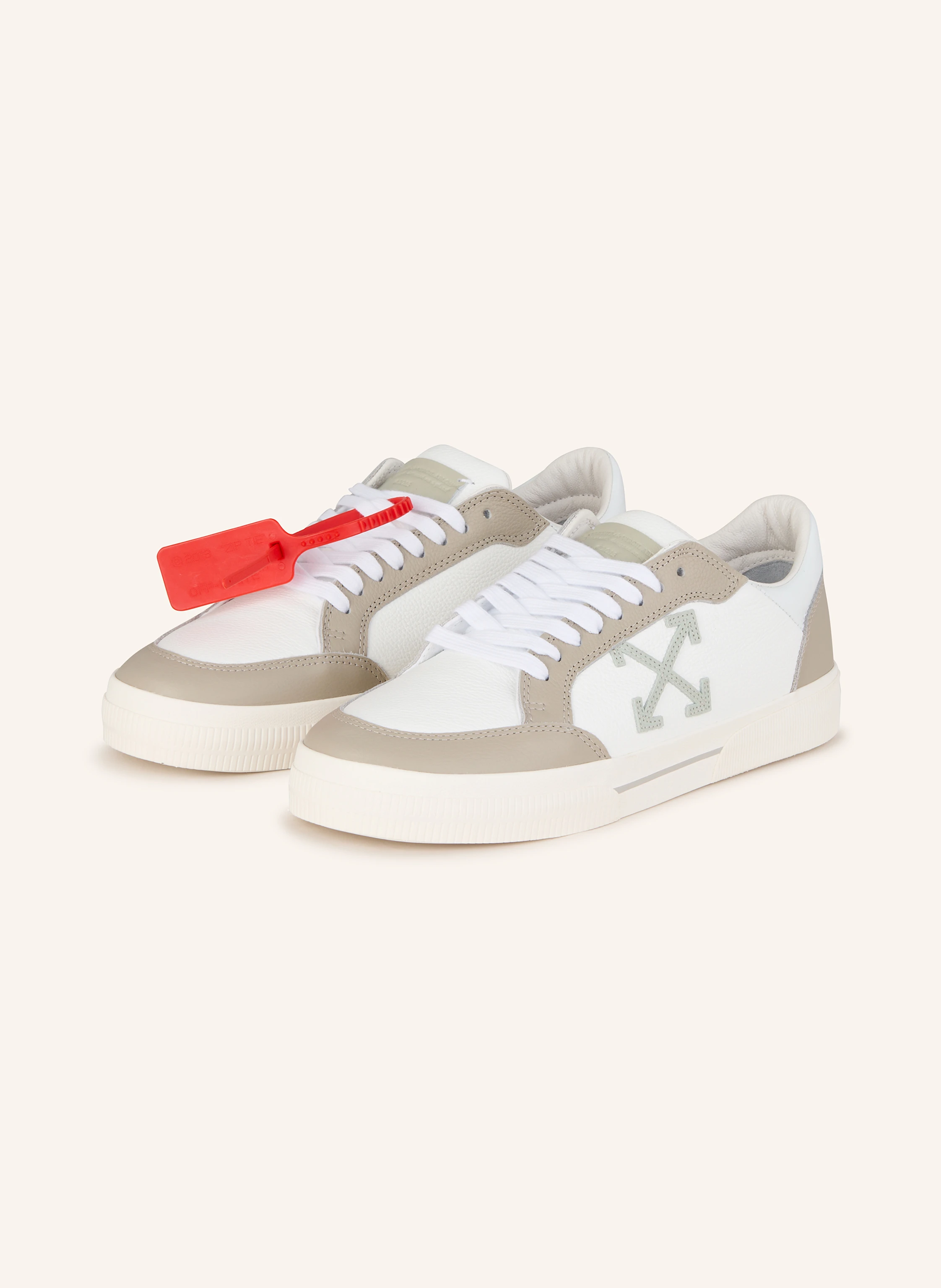 Off-White Baskets NEW LOW VULCANIZED en blanc/ gris clair